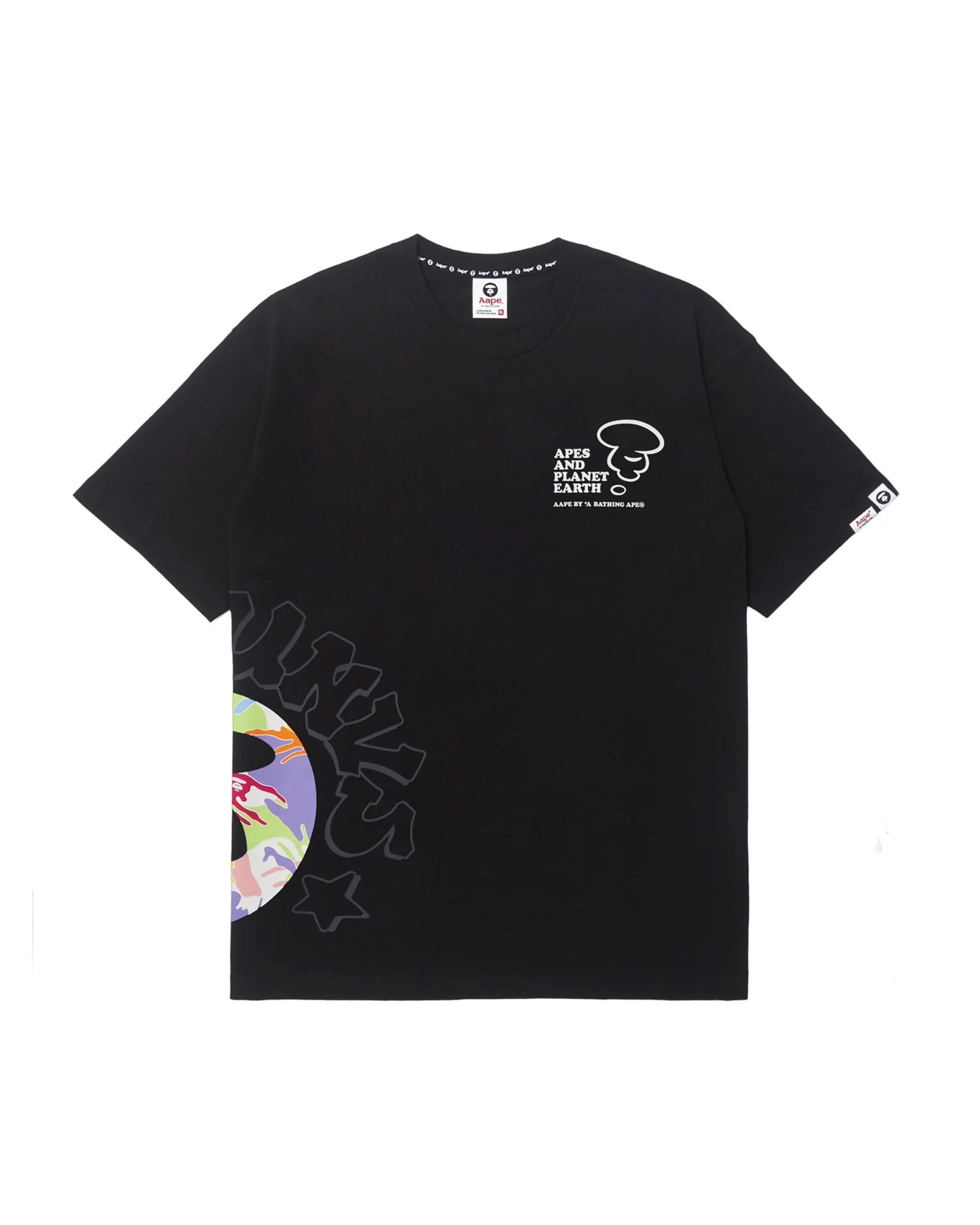Moonface graphic printed tee