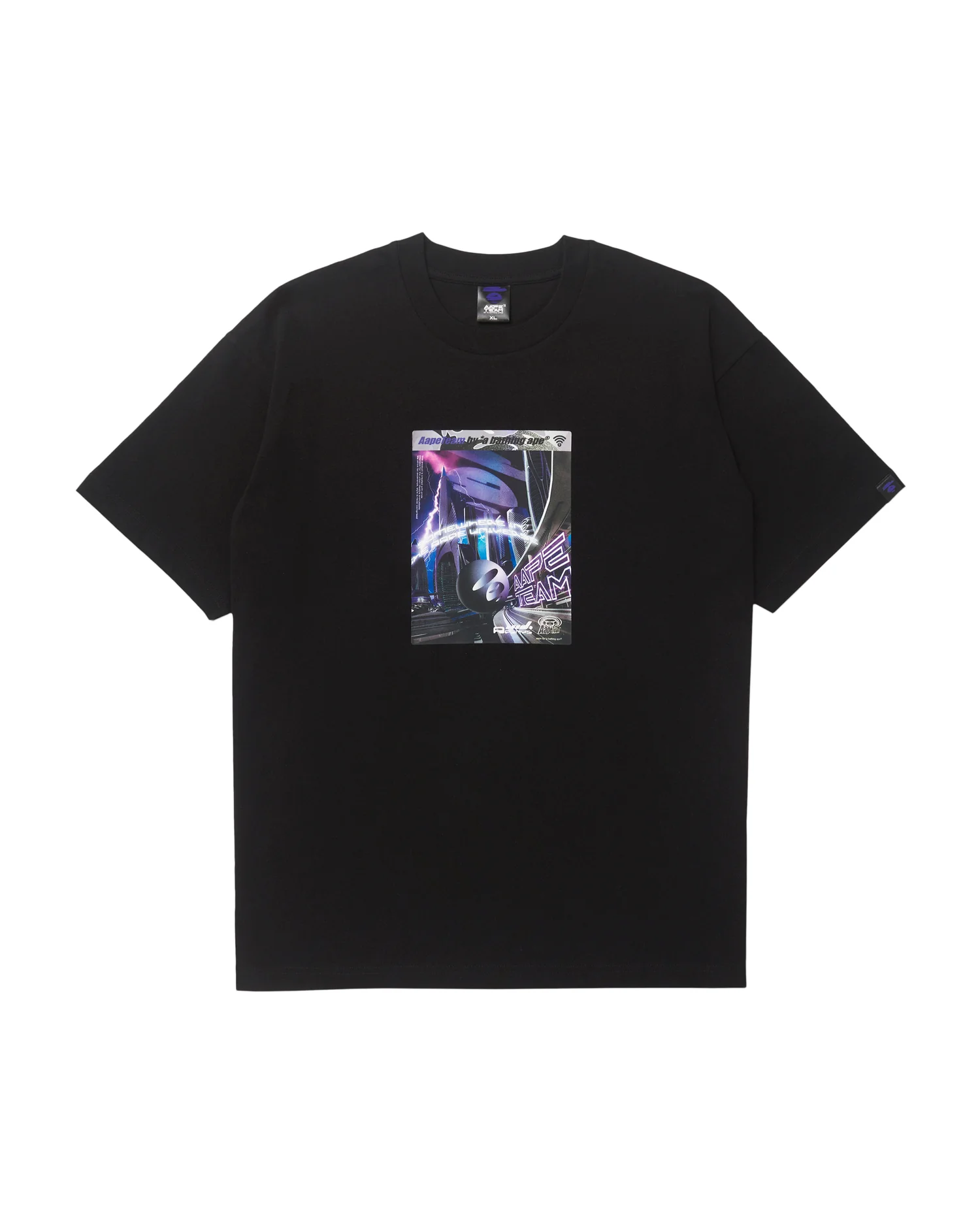 Moonface graphic printed tee