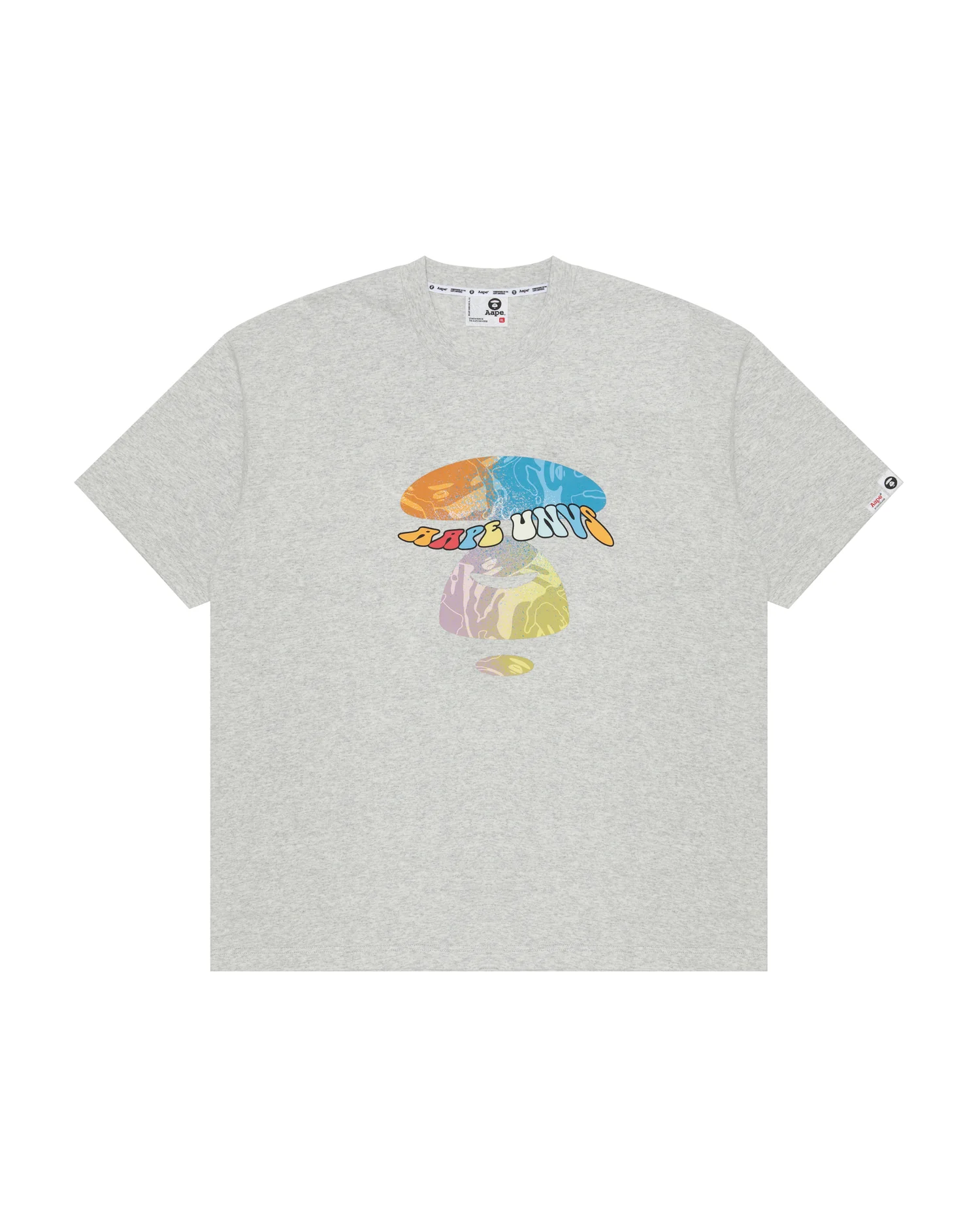 Moonface camo graphic tee