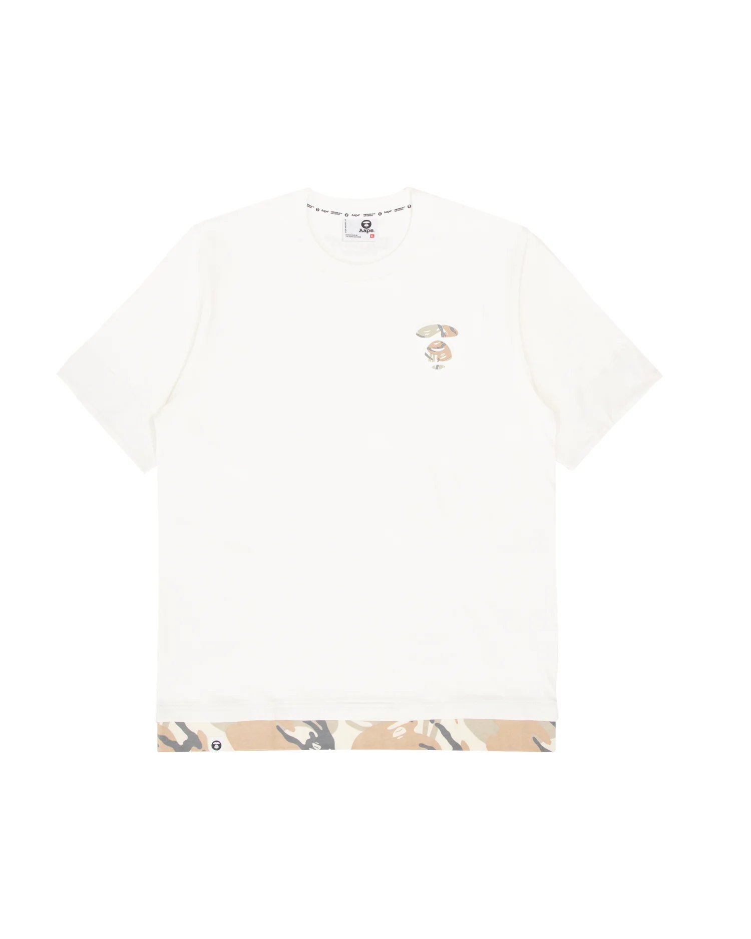 Moonface camo layered hem tee - Image 11