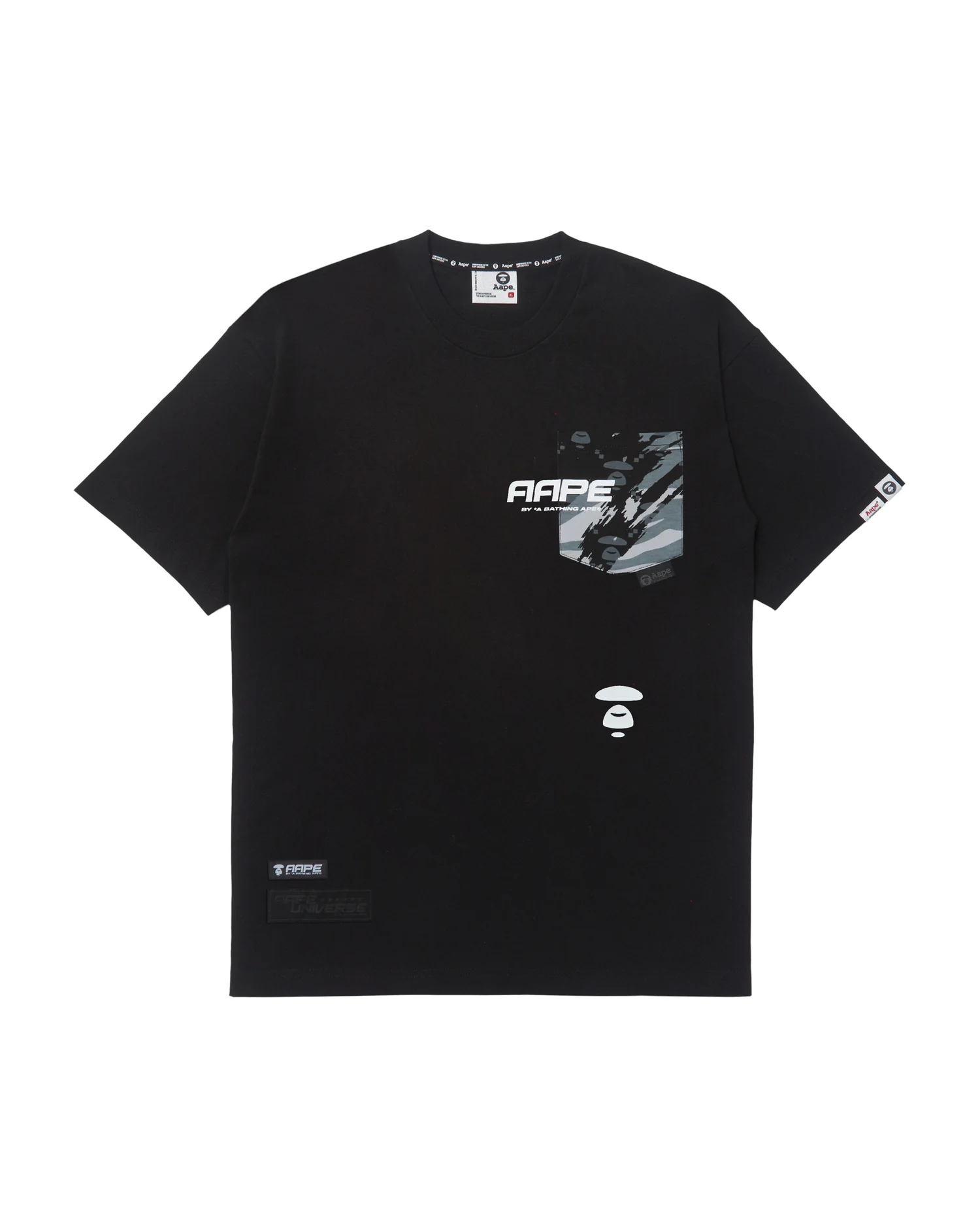 Moonface chest pocket tee