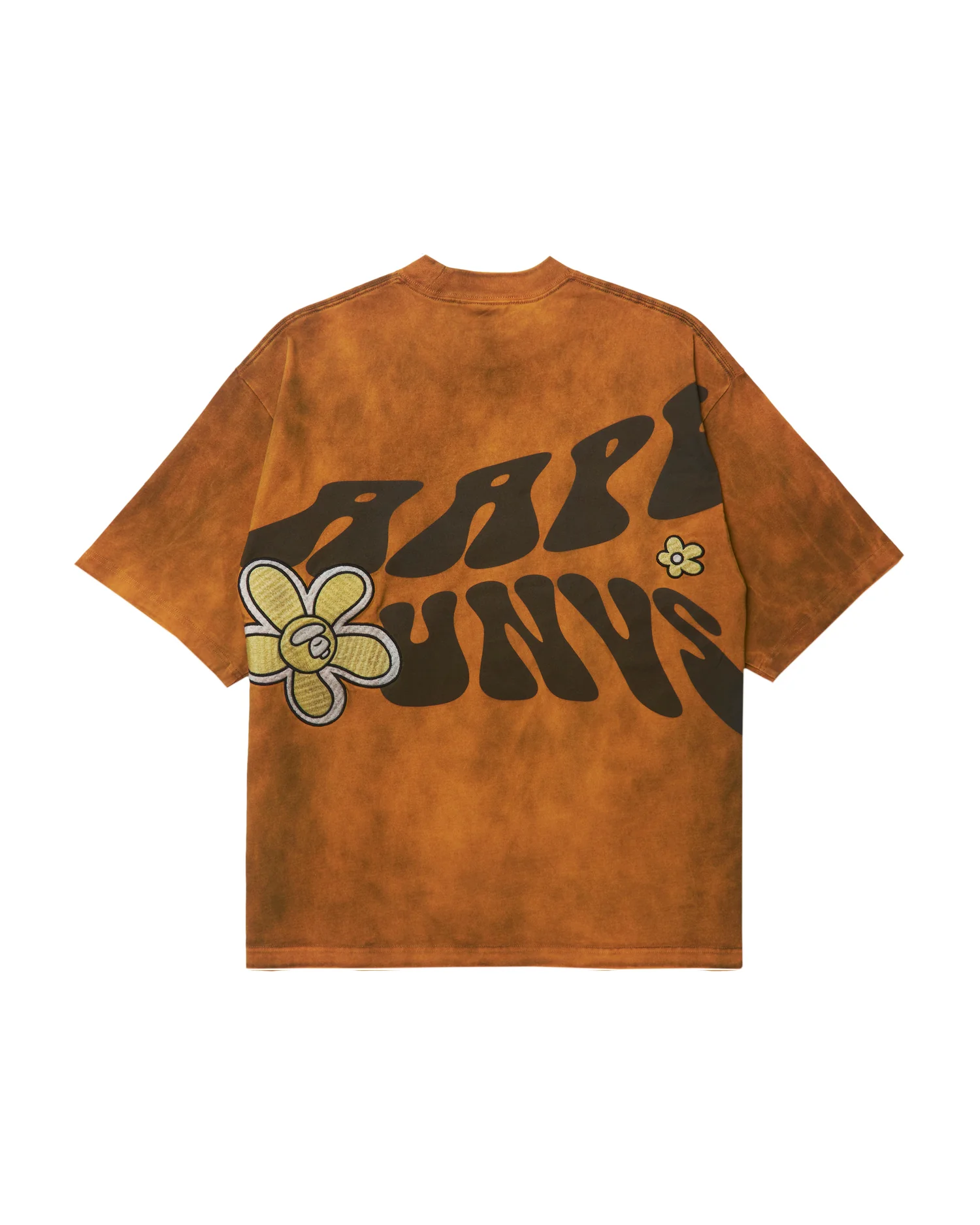 Moonface graphic embroidered tie-dye tee - Image 2