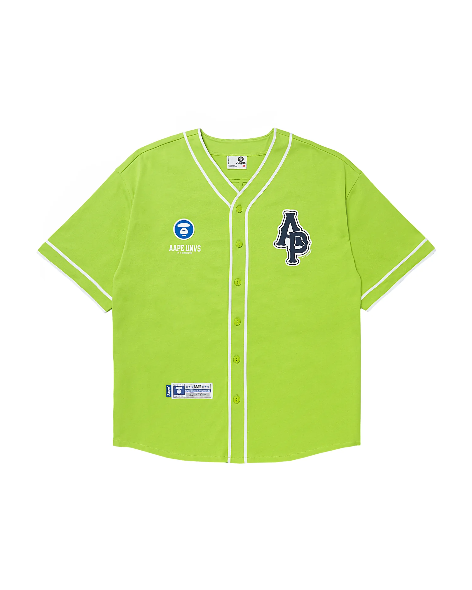 Moonface patch short-sleeve baseball shirt - Image 11
