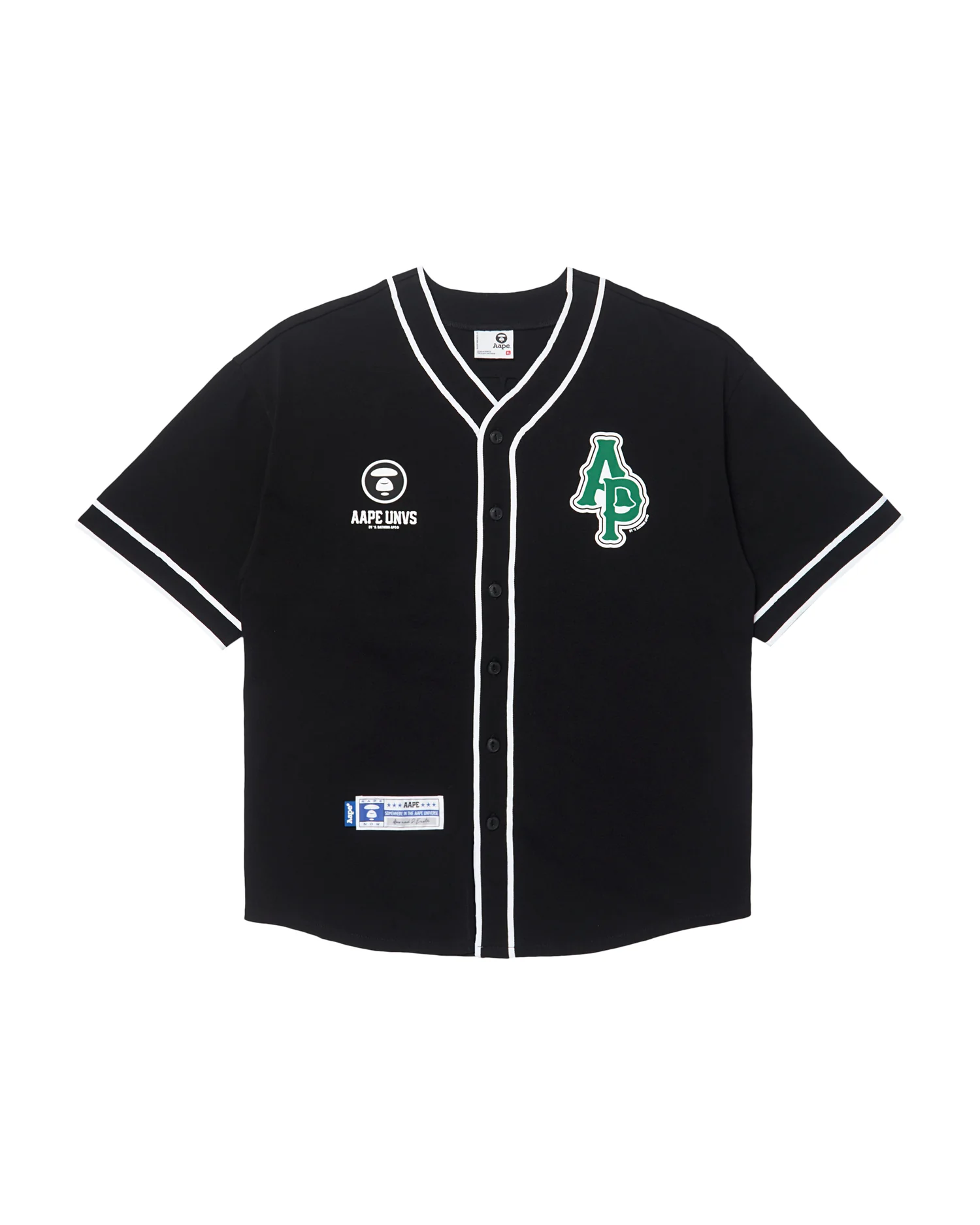 Moonface patch short-sleeve baseball shirt - Image 6