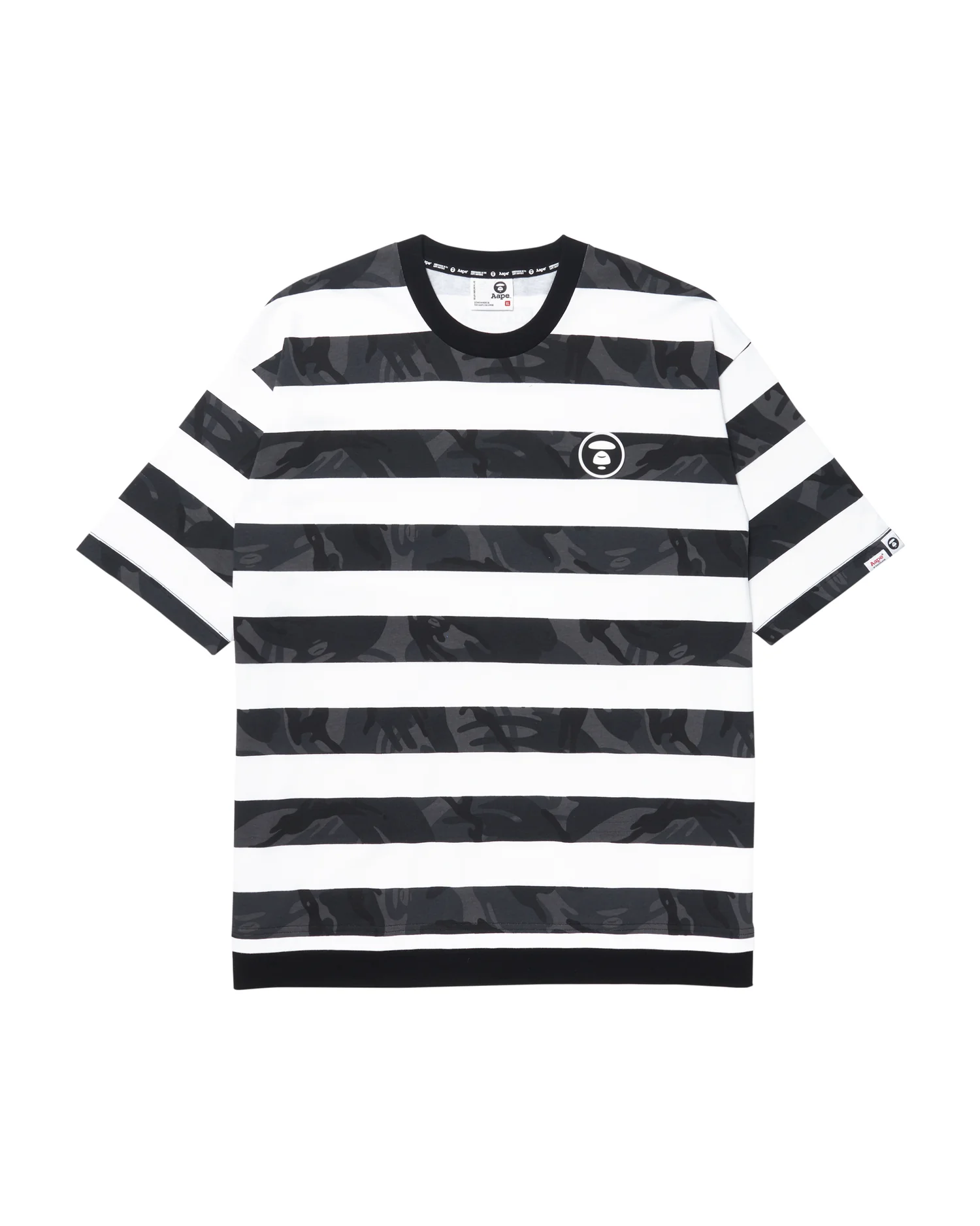 Moonface camo striped tee