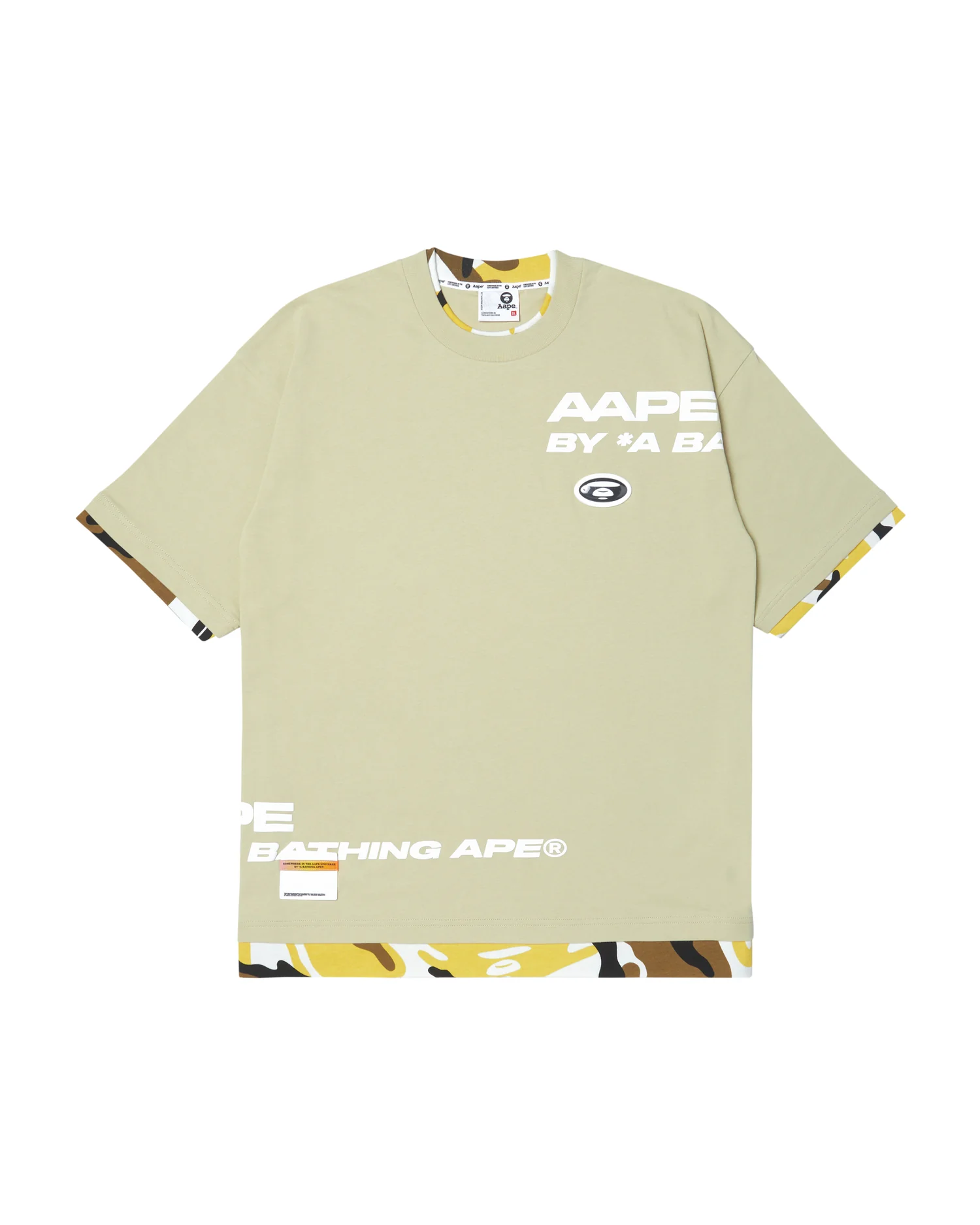 Moonface panelled printed tee - Image 6