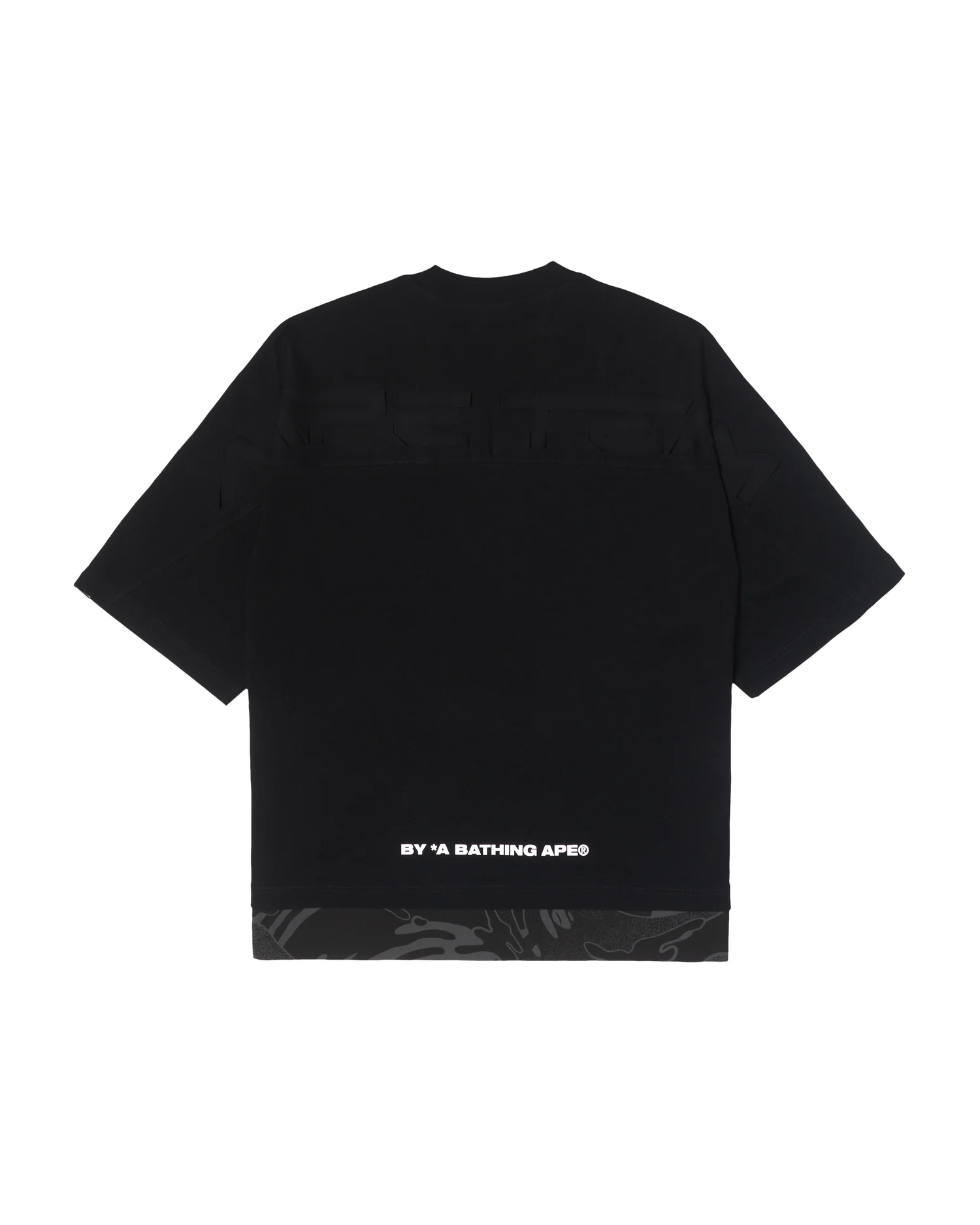 Moonface patch panelled tee - Image 2