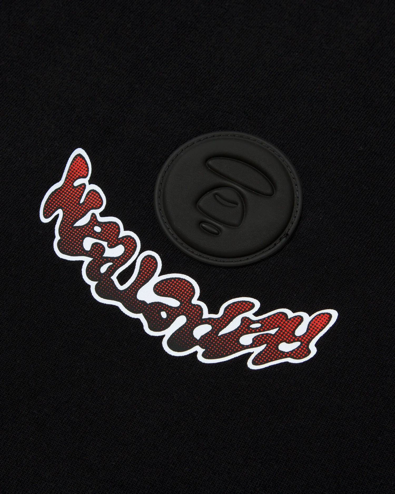 Moonface patch panelled tee - Image 3