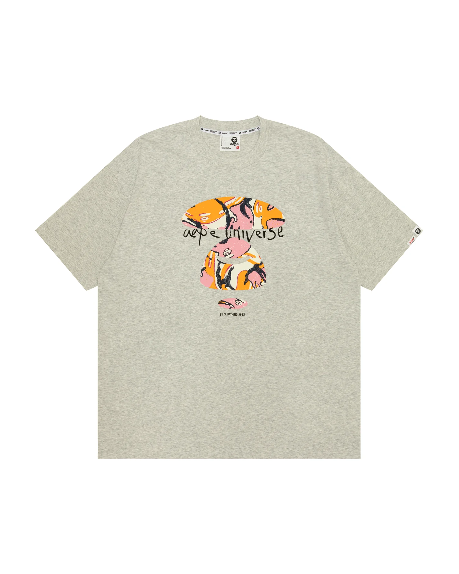 Moonface graffiti printed tee