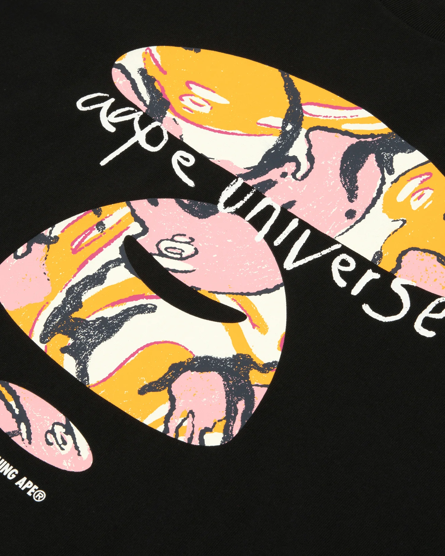 Moonface graffiti printed tee - Image 4