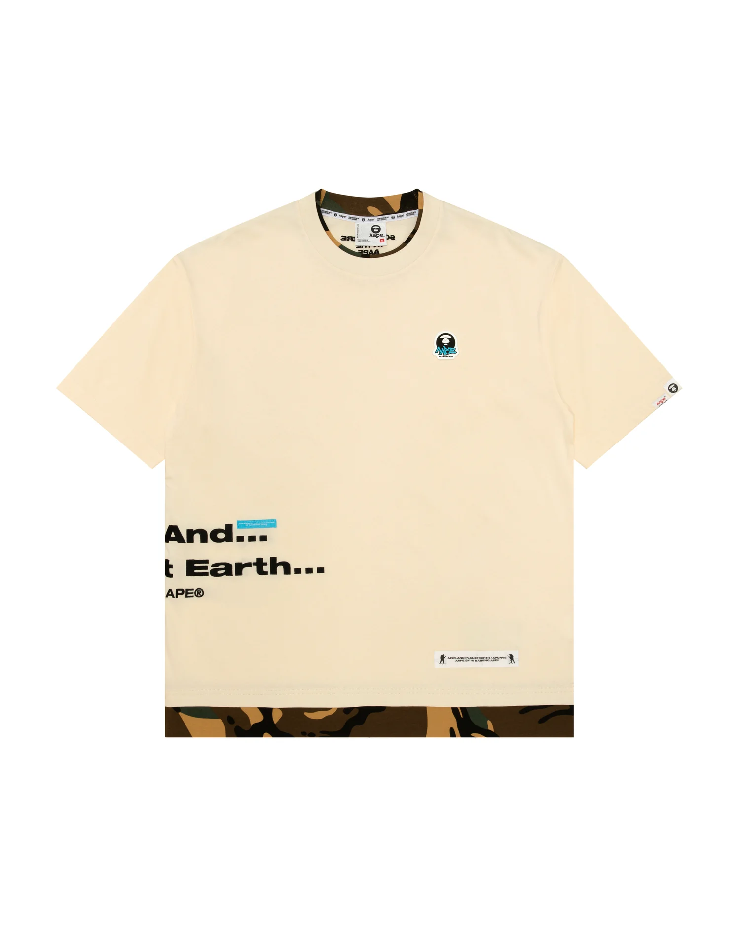 Moonface logo camo short sleeve tee - Image 6