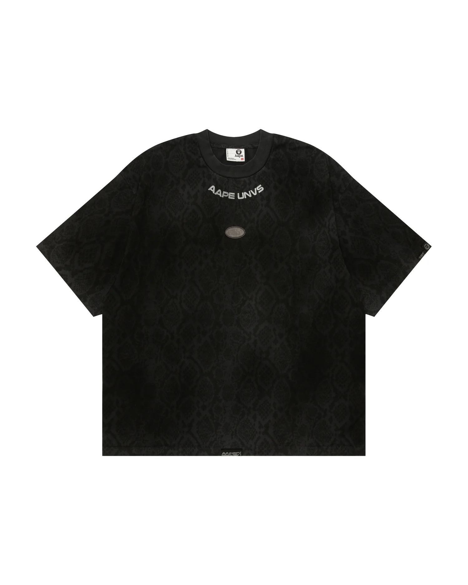 Moonface logo patterned tee