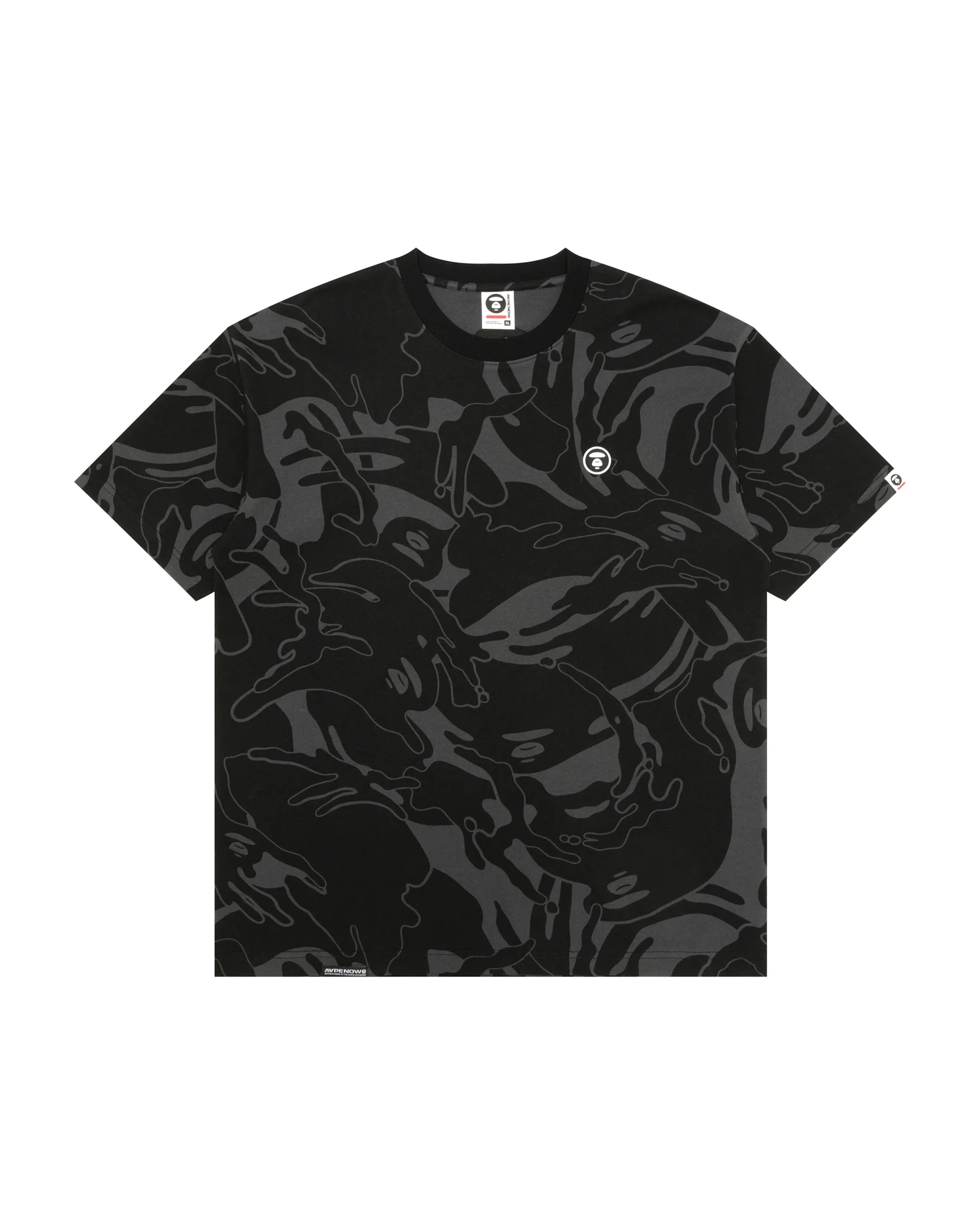 Moonface logo camo short sleeve tee