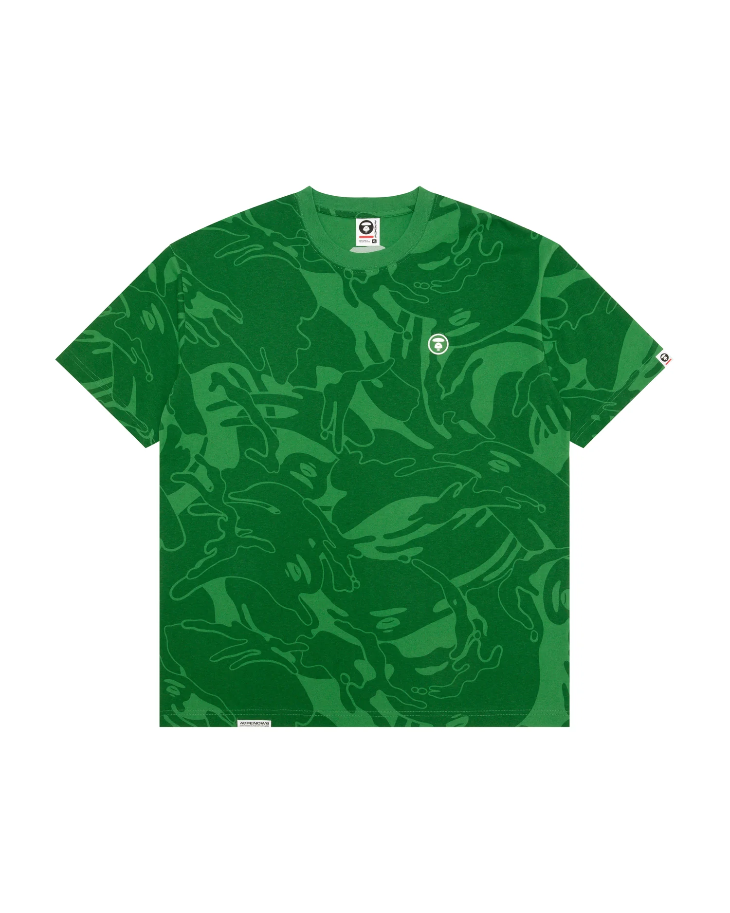 Moonface logo camo short sleeve tee - Image 6