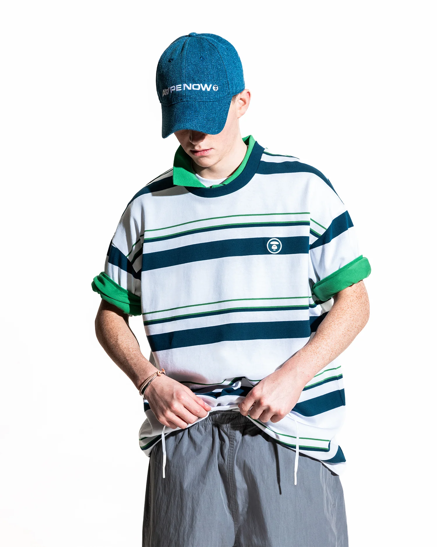 Moonface logo stripe tee - Image 12