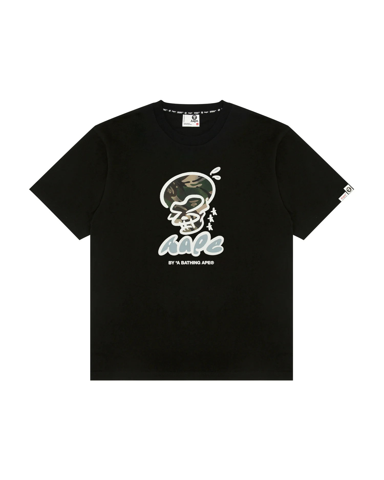 AAPEUNVS graffiti skull graphic tee