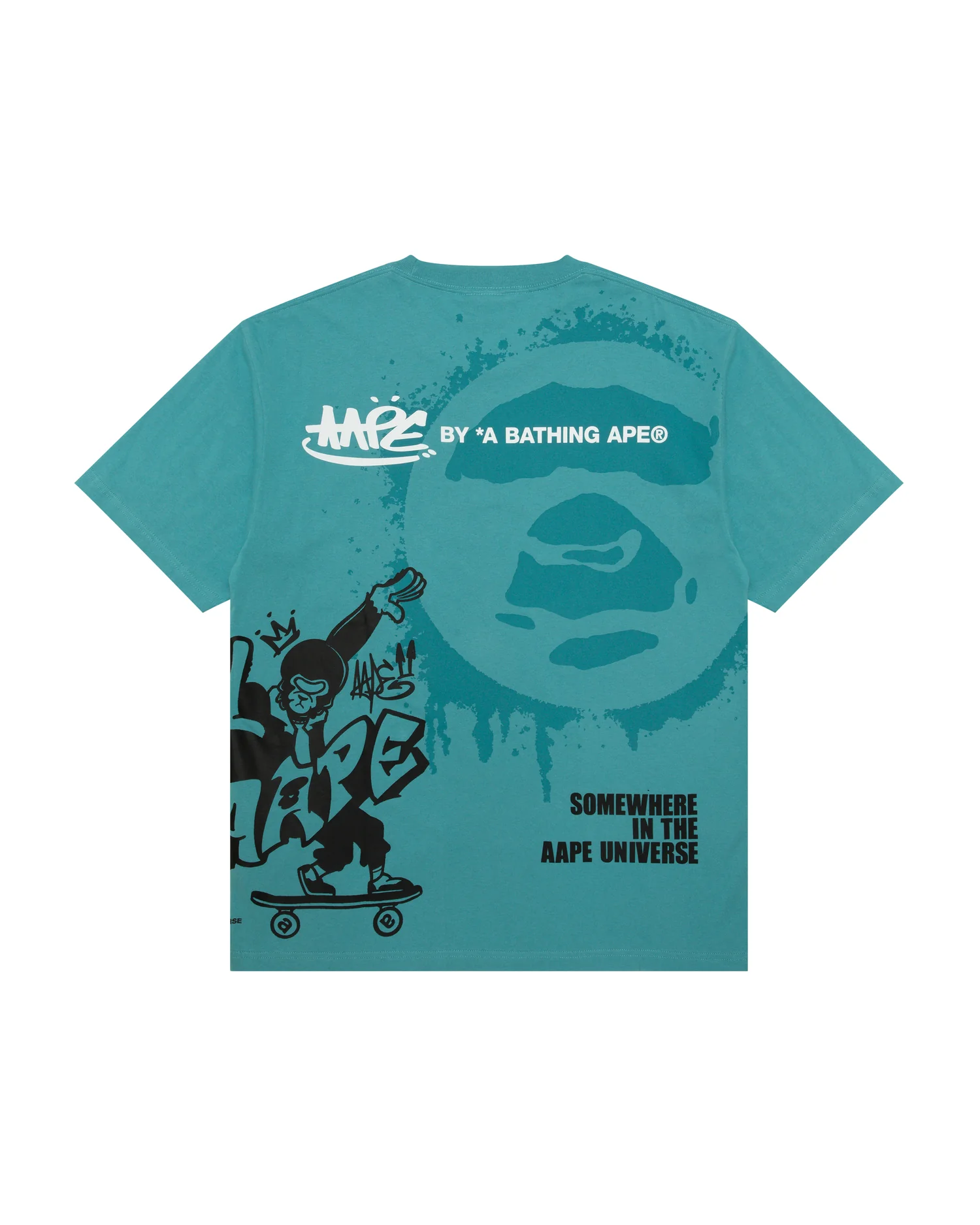 Moonface graphic print tee - Image 8