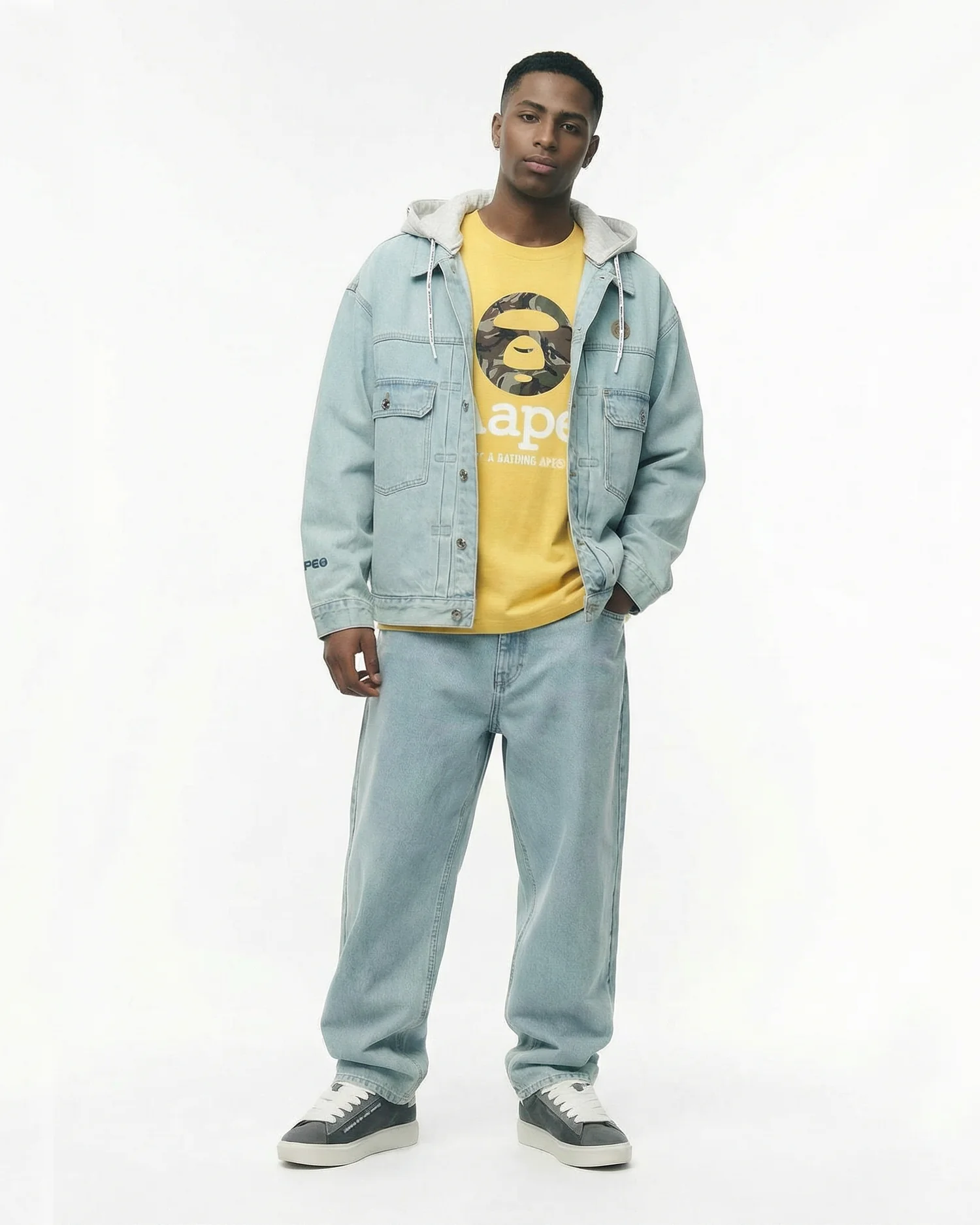 AAPEUNVS camo moonface tee - Image 2