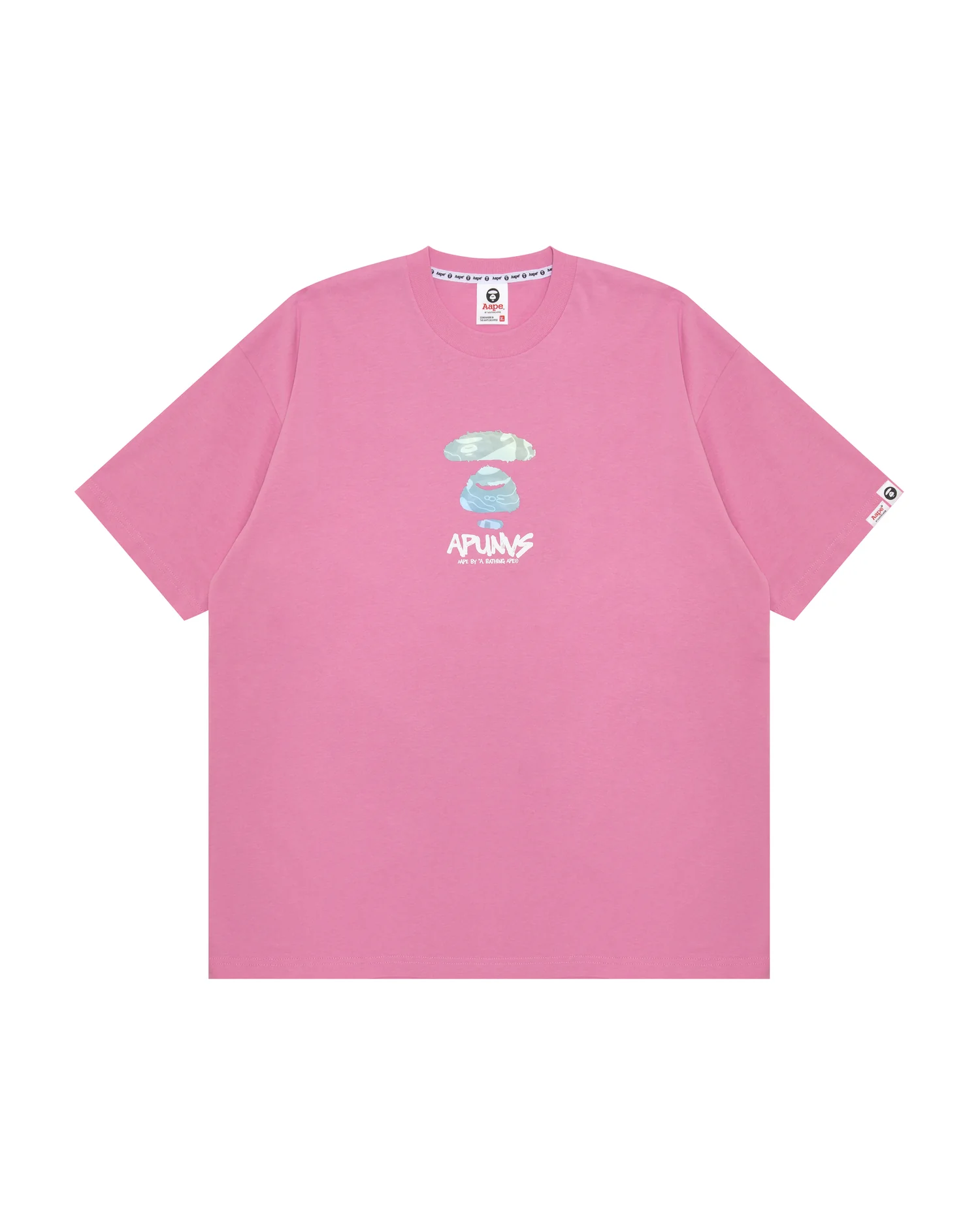 AAPEUNVS moonface logo tee - Image 11