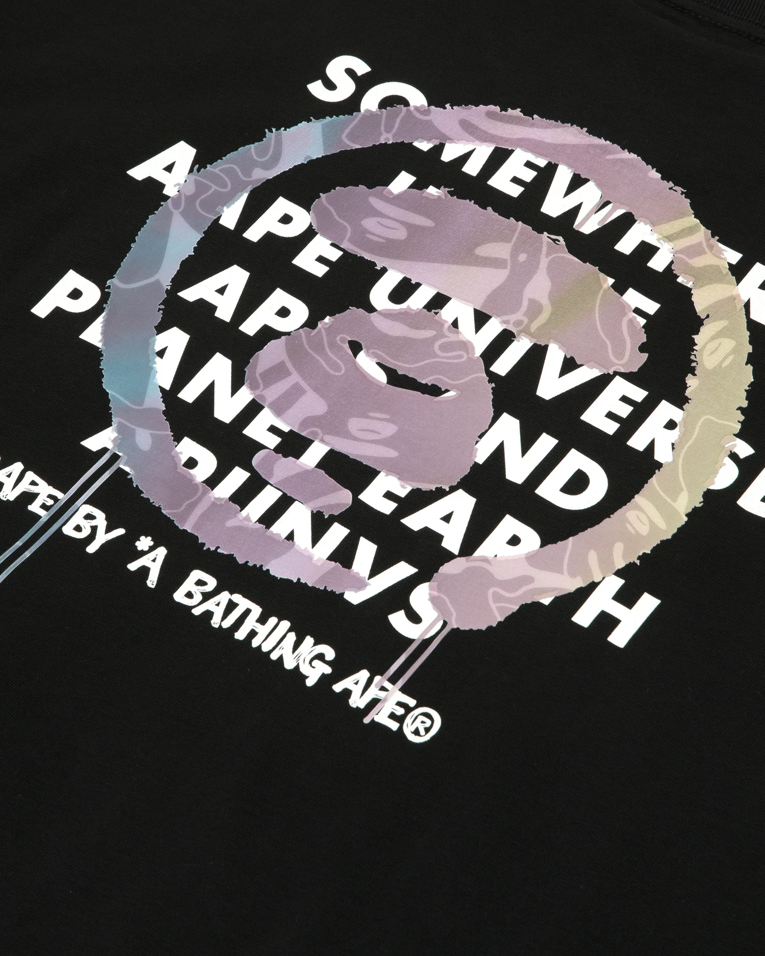 AAPEUNVS moonface logo tee - Image 3