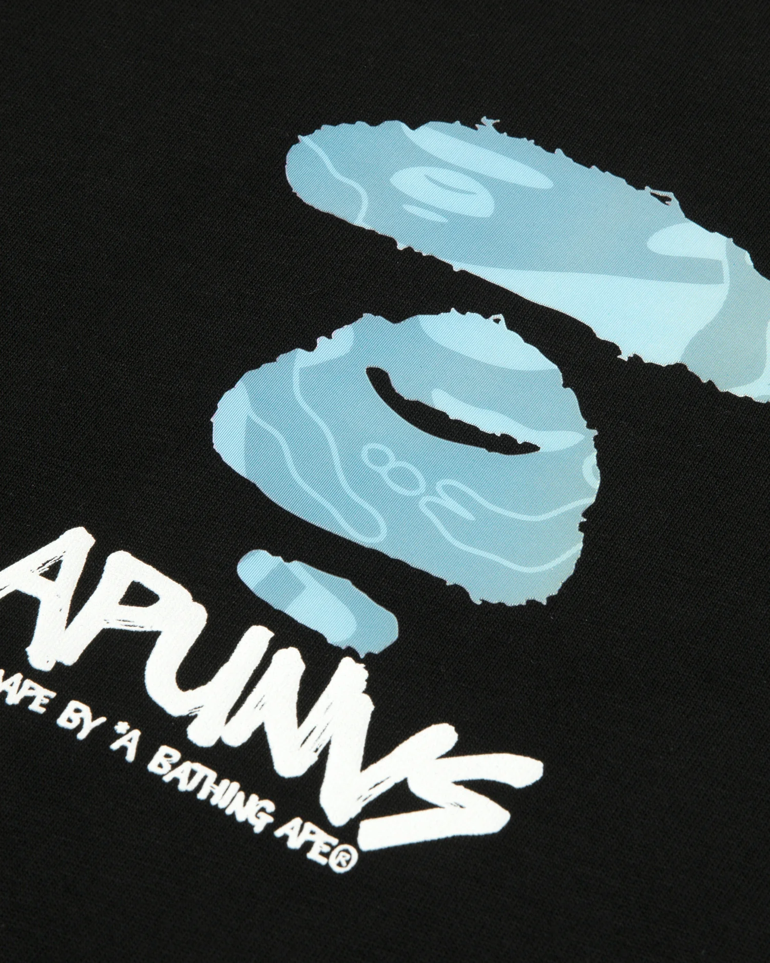 AAPEUNVS moonface logo tee - Image 4