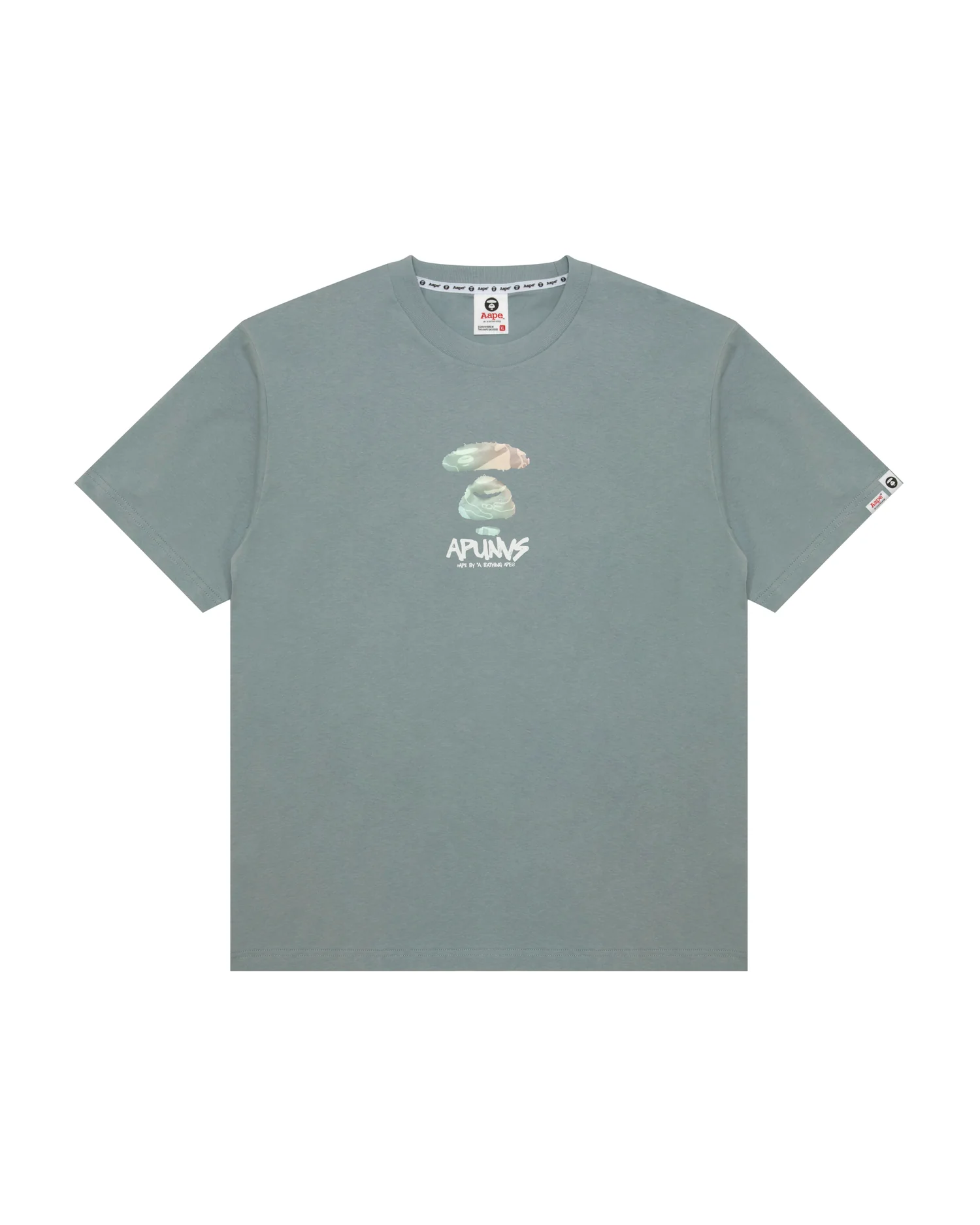 AAPEUNVS moonface logo tee - Image 6