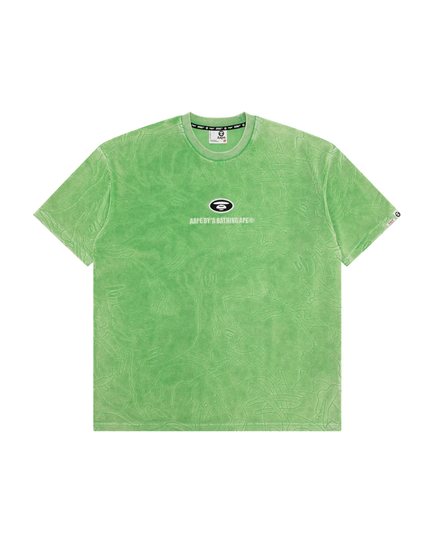 Moonface logo camo washed tee