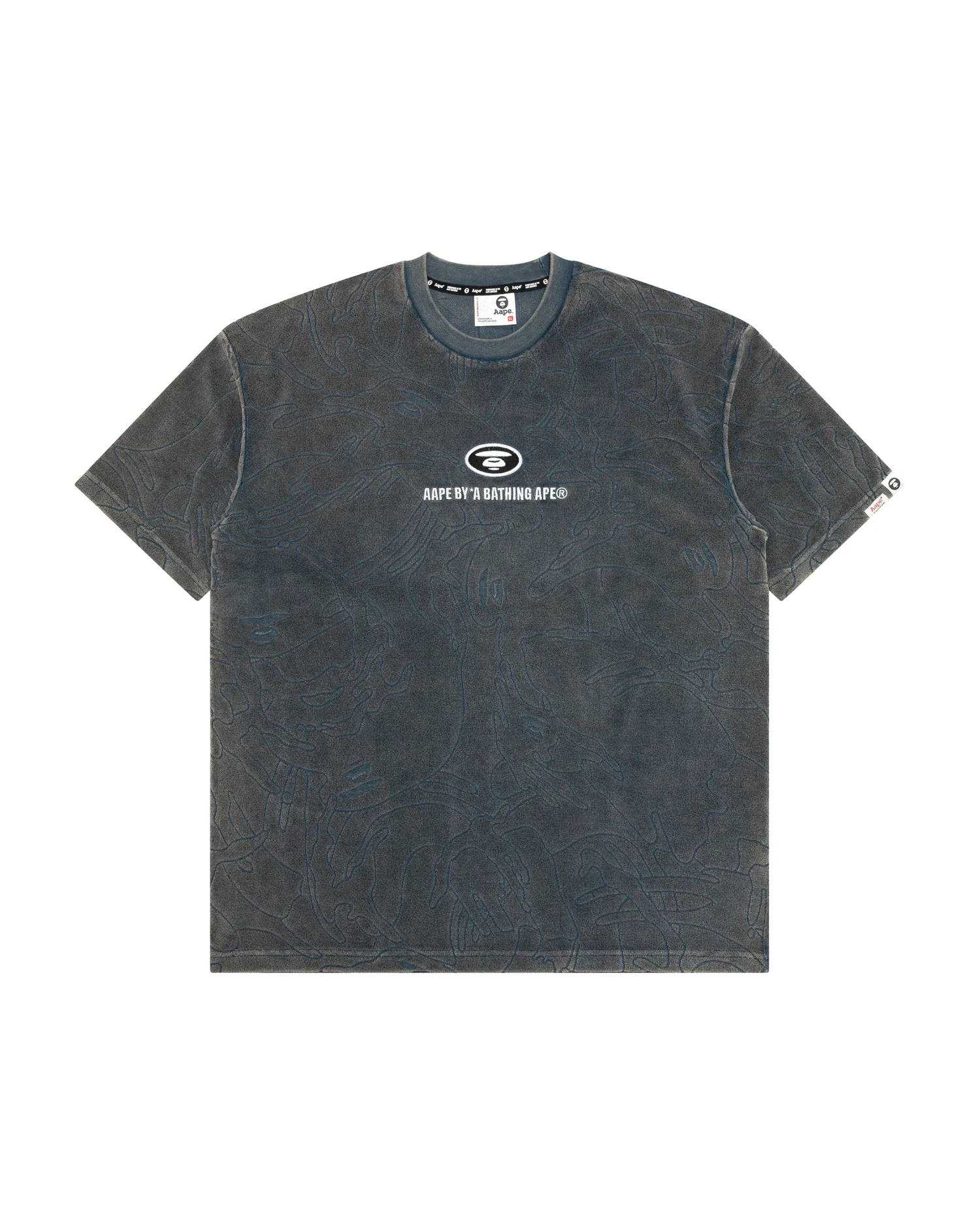 Moonface logo camo washed tee - Image 6