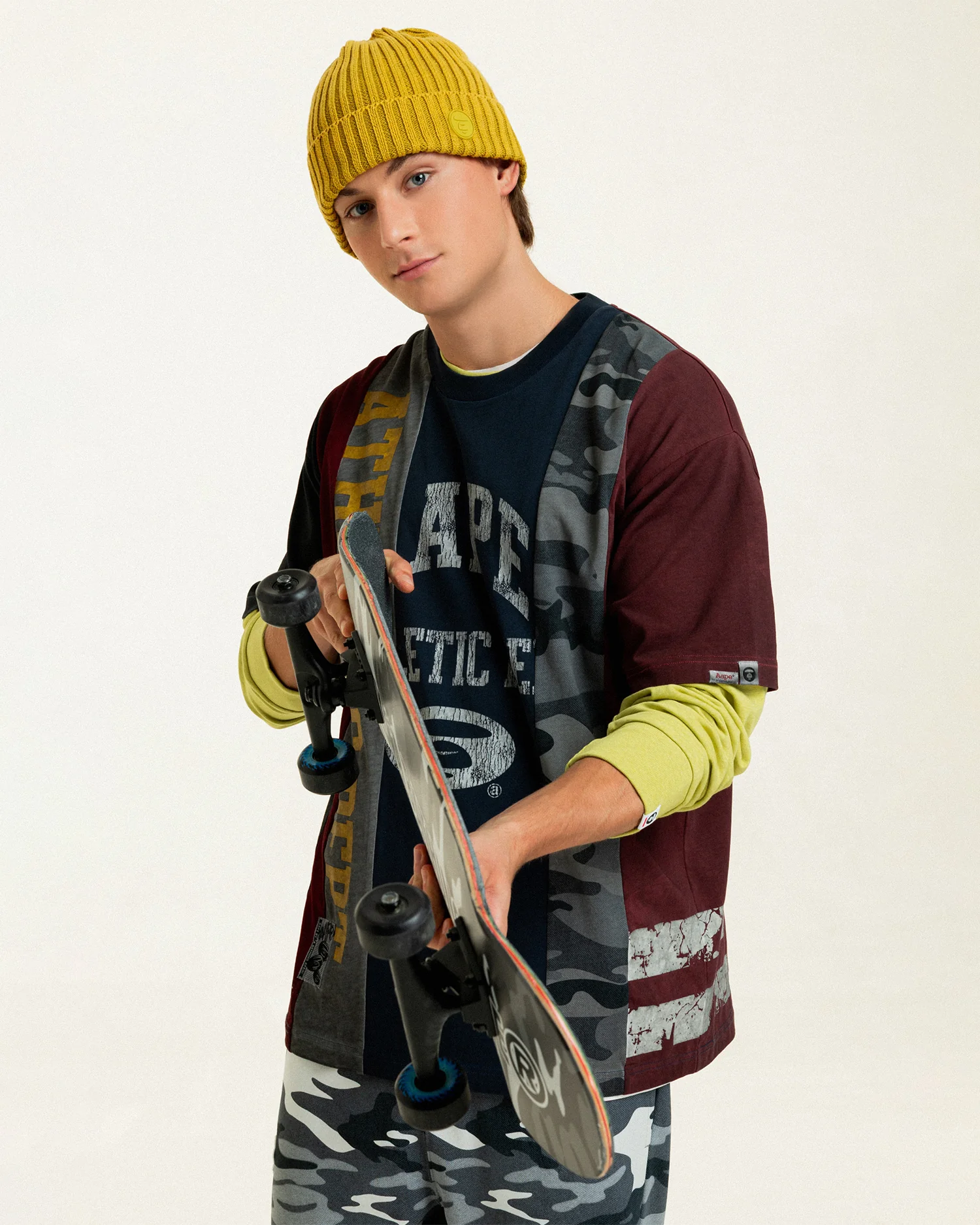 Moonface patchwork tee - Image 3