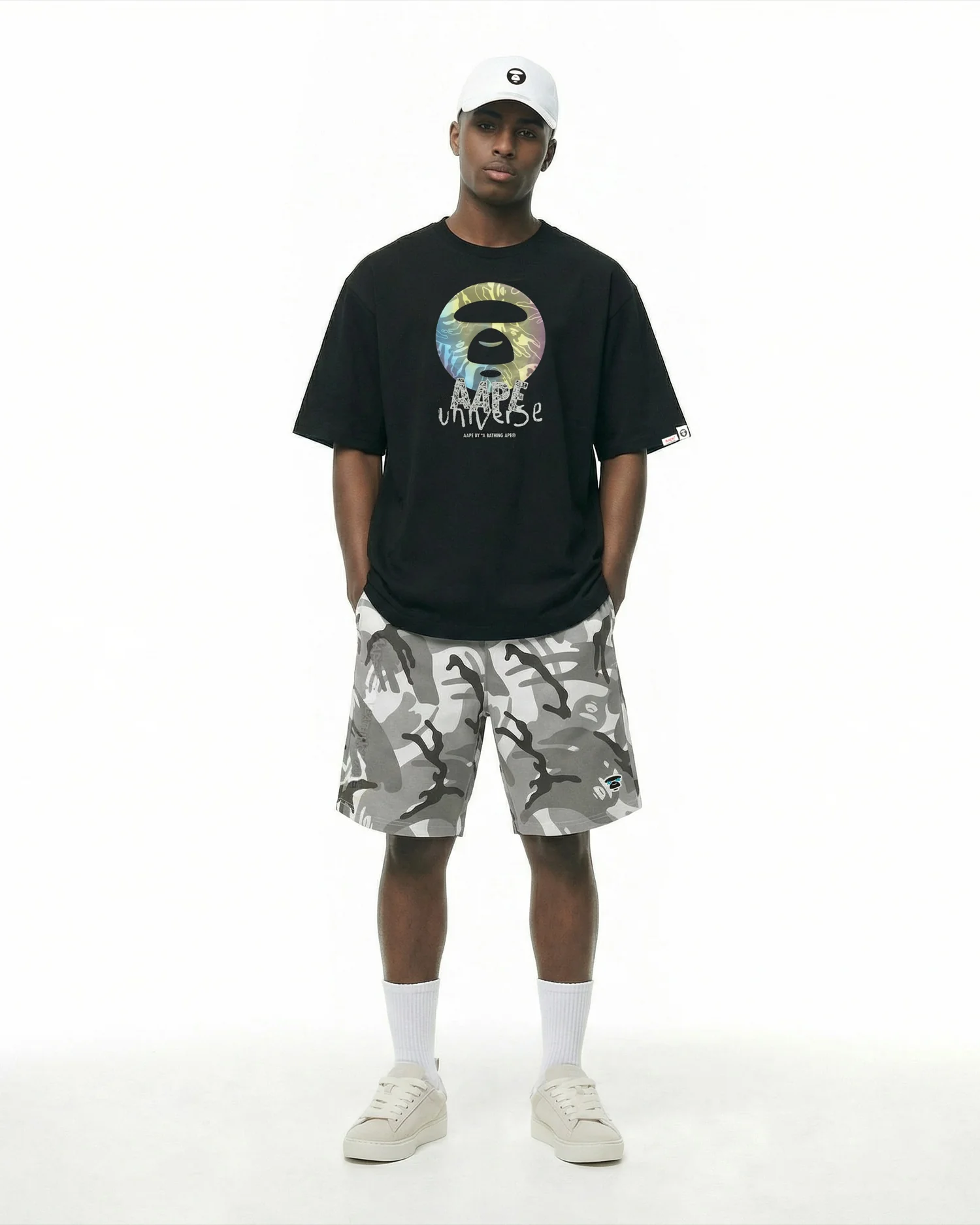 AAPEUNVS moonface tee - Image 2