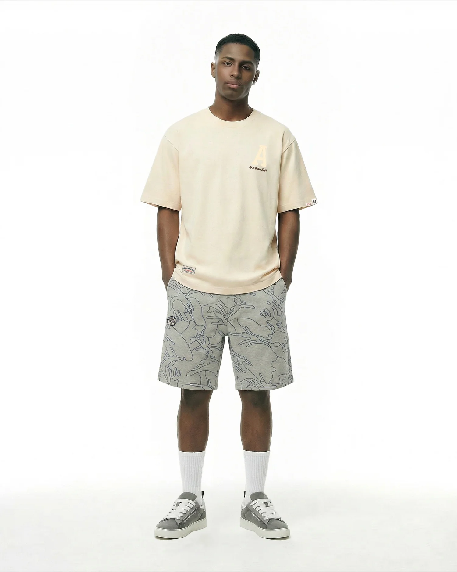 AAPESPORTS letter patch tee - Image 7