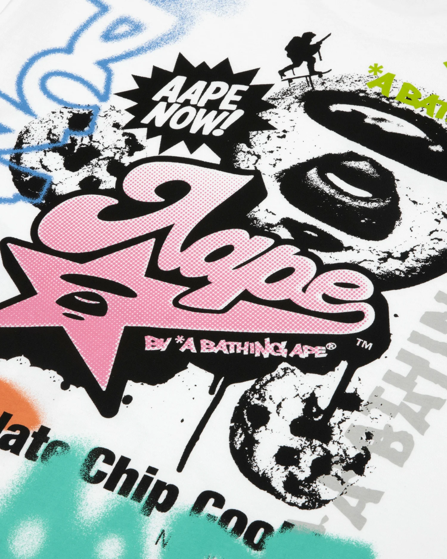 AAPEUNVS graffiti print tee - Image 5