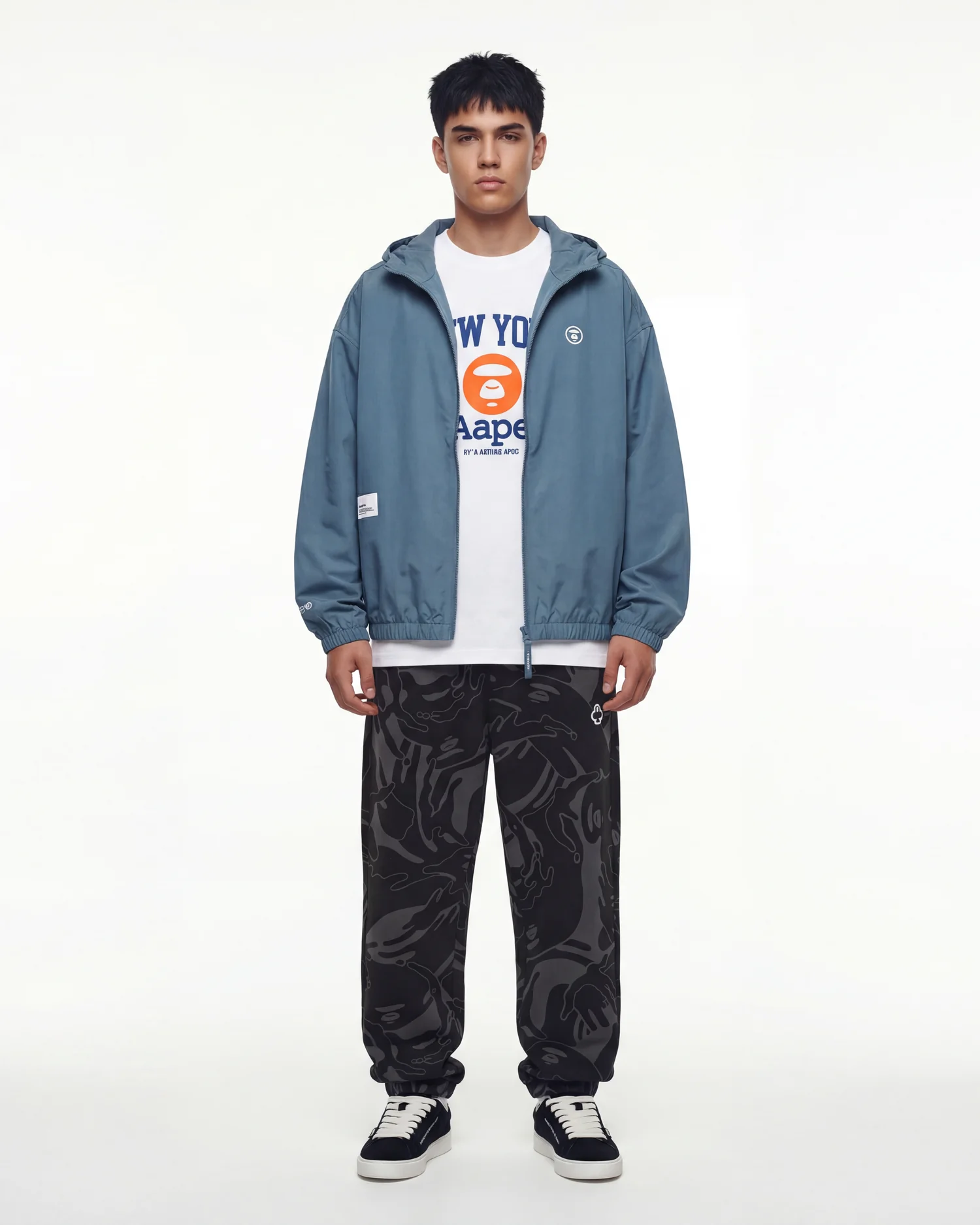 AAPEUNVS New York moonface tee - Image 2