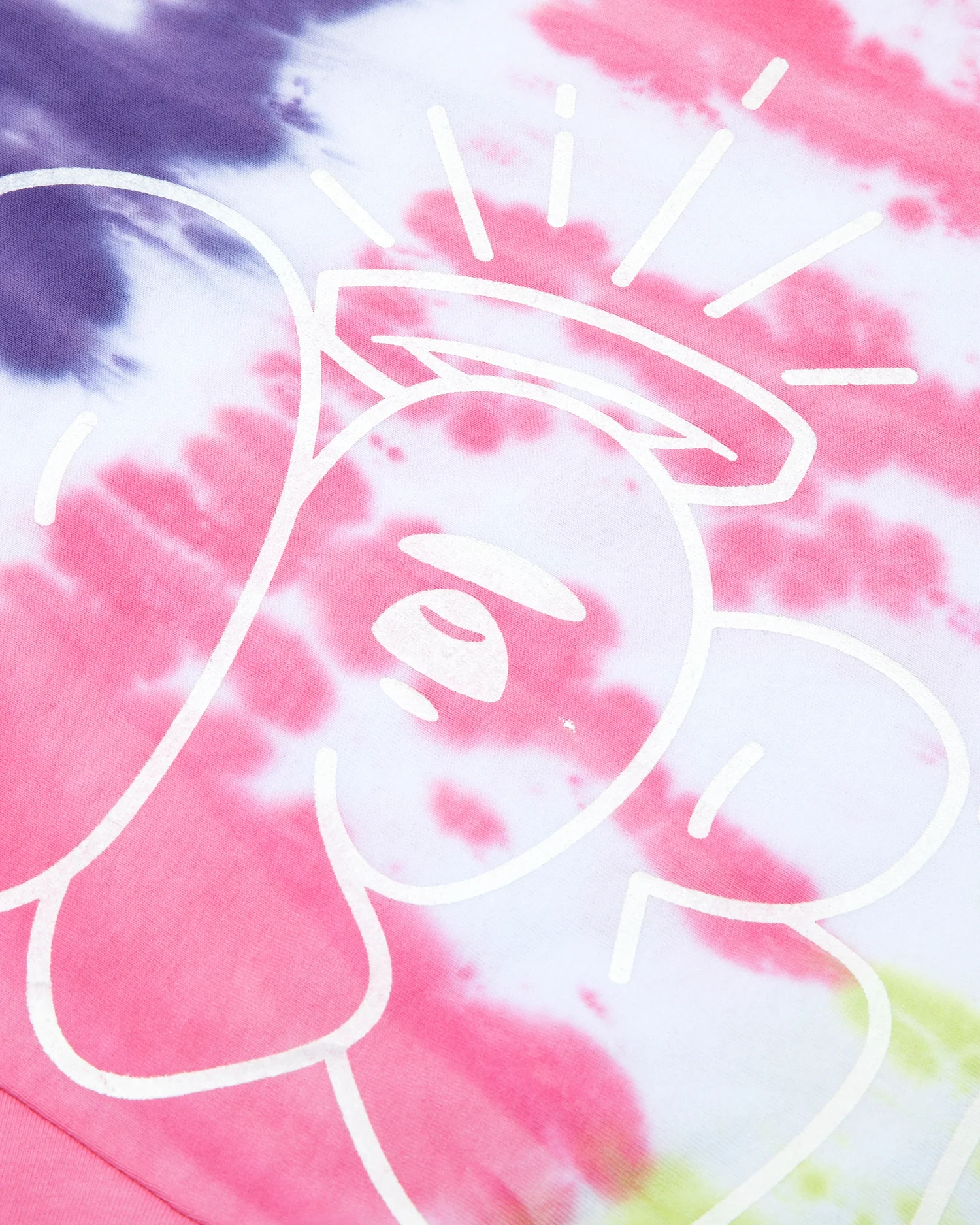 Moonface printed tie-dye tee - Image 4