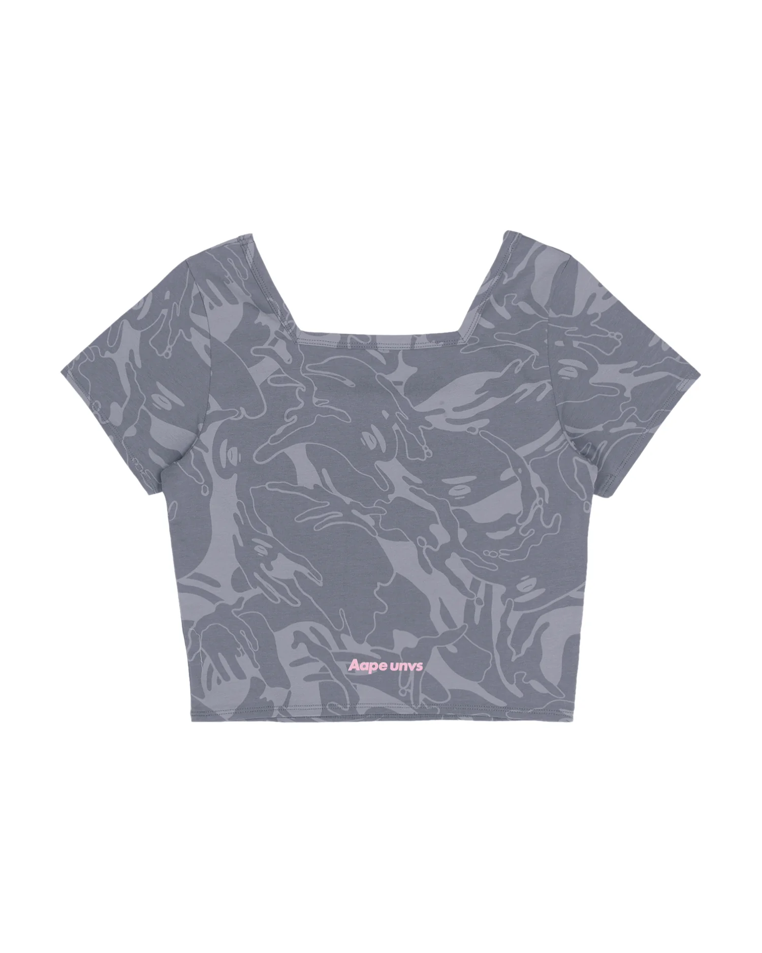 Moonface camo cropped fitted tee - Image 2