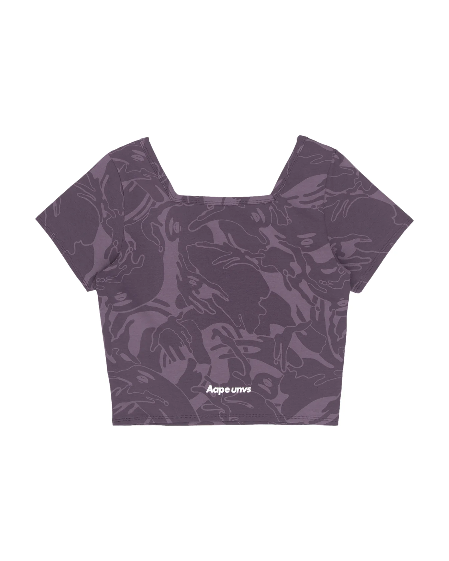 Moonface camo cropped fitted tee - Image 7