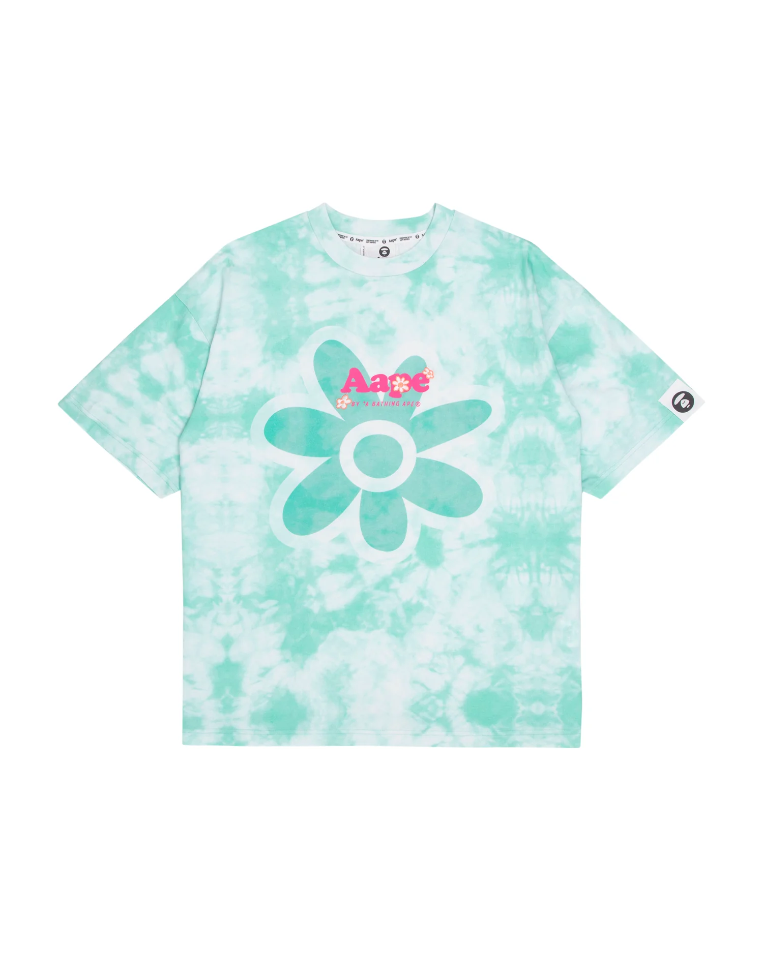 Relaxed logo graphic tie-dye tee
