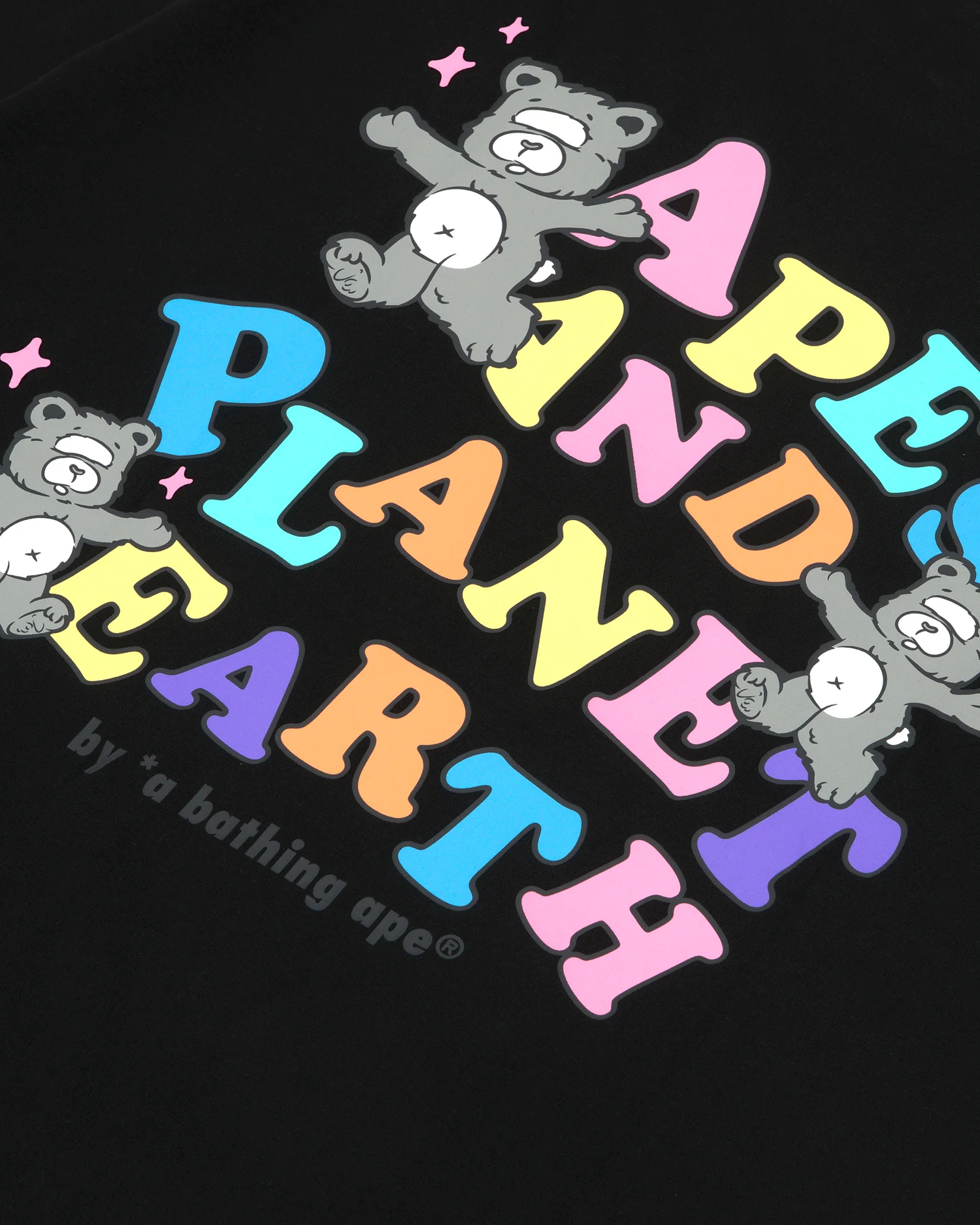 Moonface patch bear graphic tee - Image 4
