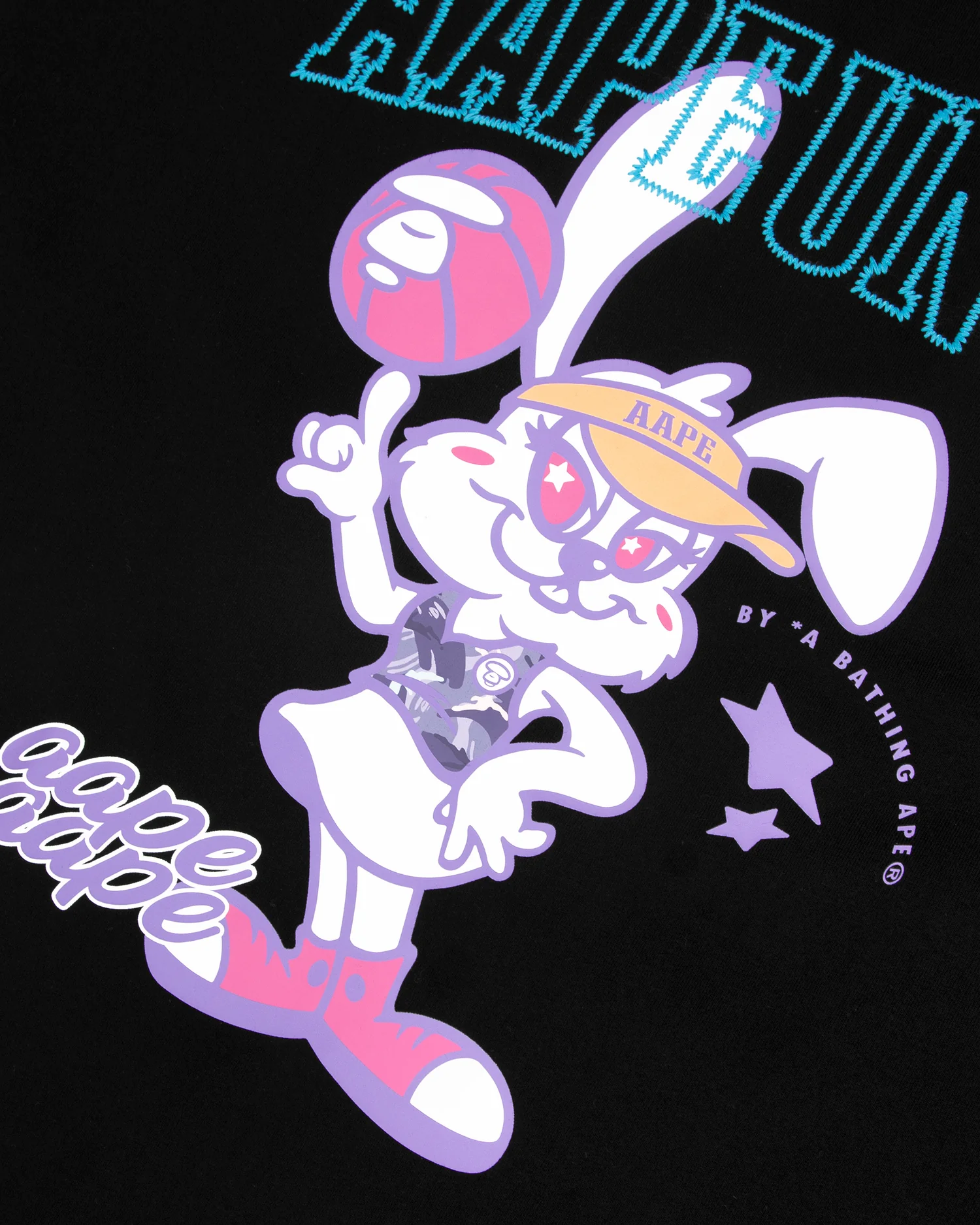 Moonface bunny graphic tee - Image 3