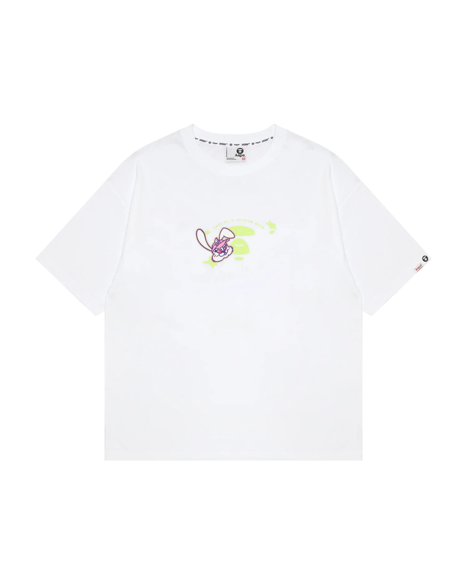 Moonface rabbit embroidered graphic tee - Image 11