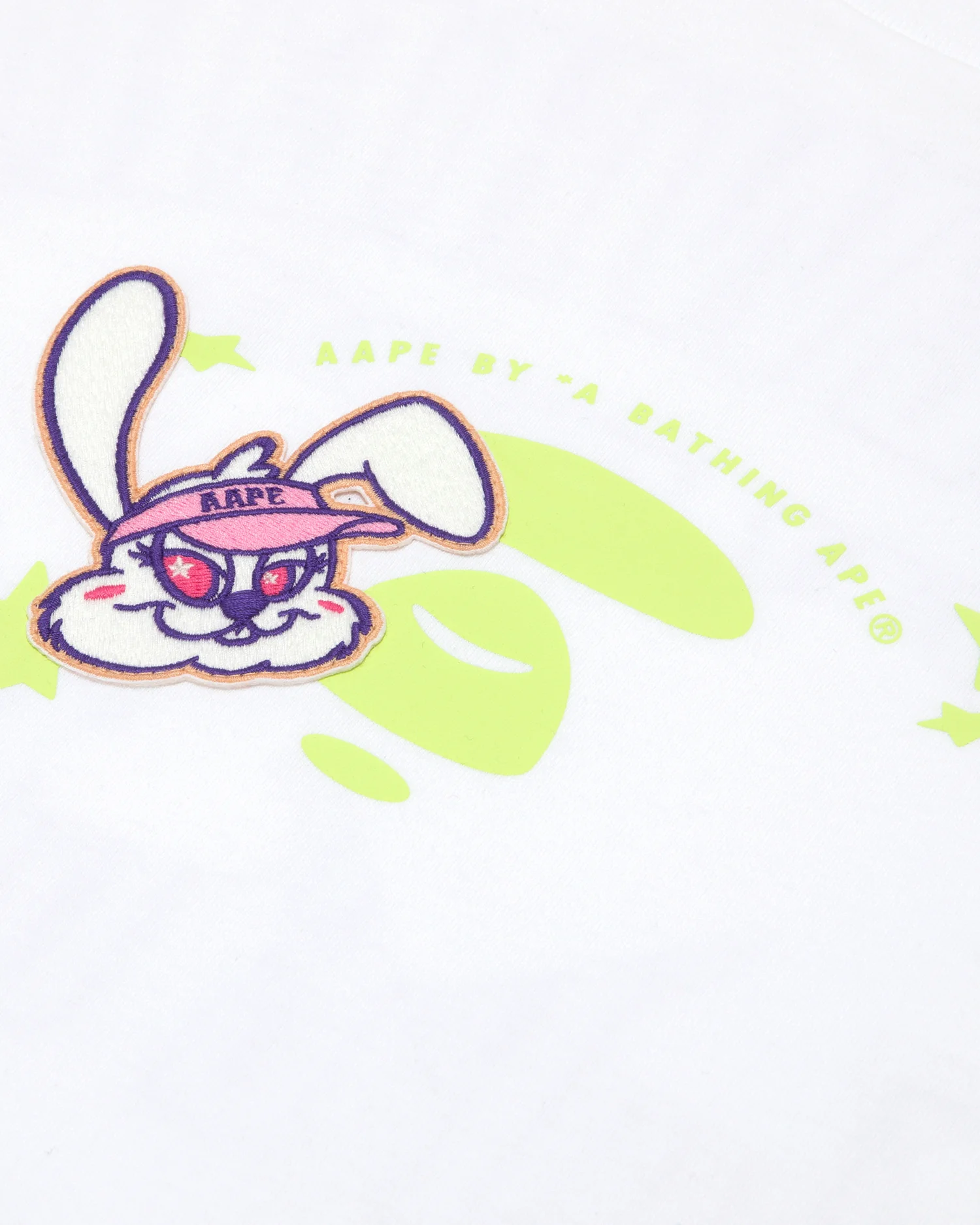 Moonface rabbit embroidered graphic tee - Image 14