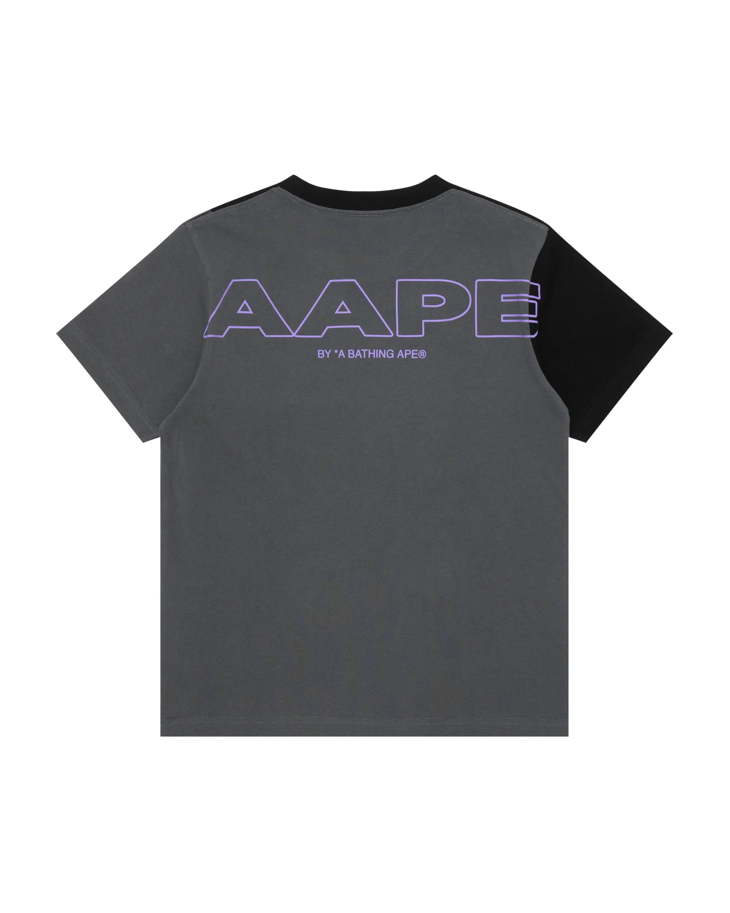 Moonface embossed panelled tee - Image 2