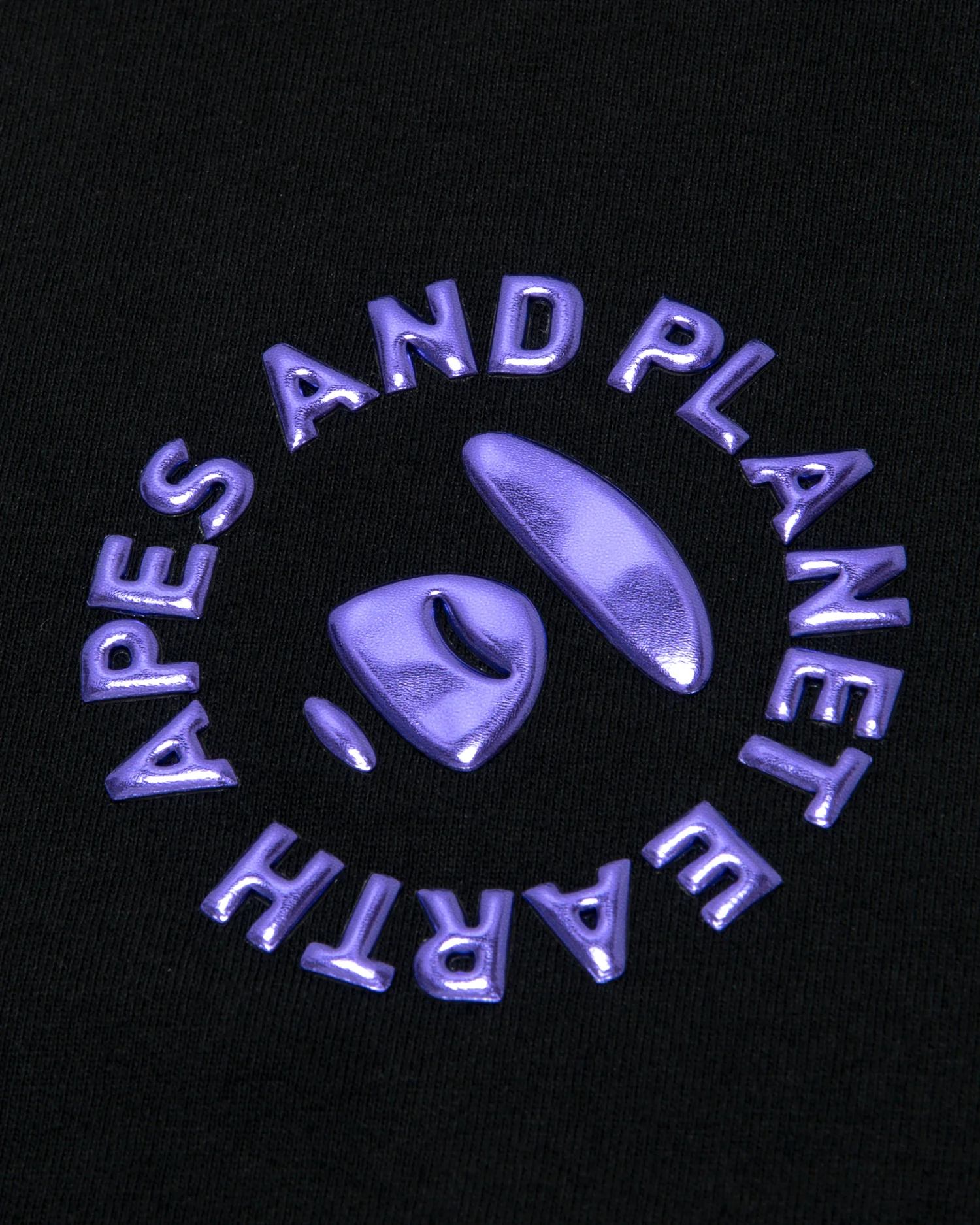 Moonface embossed panelled tee - Image 4