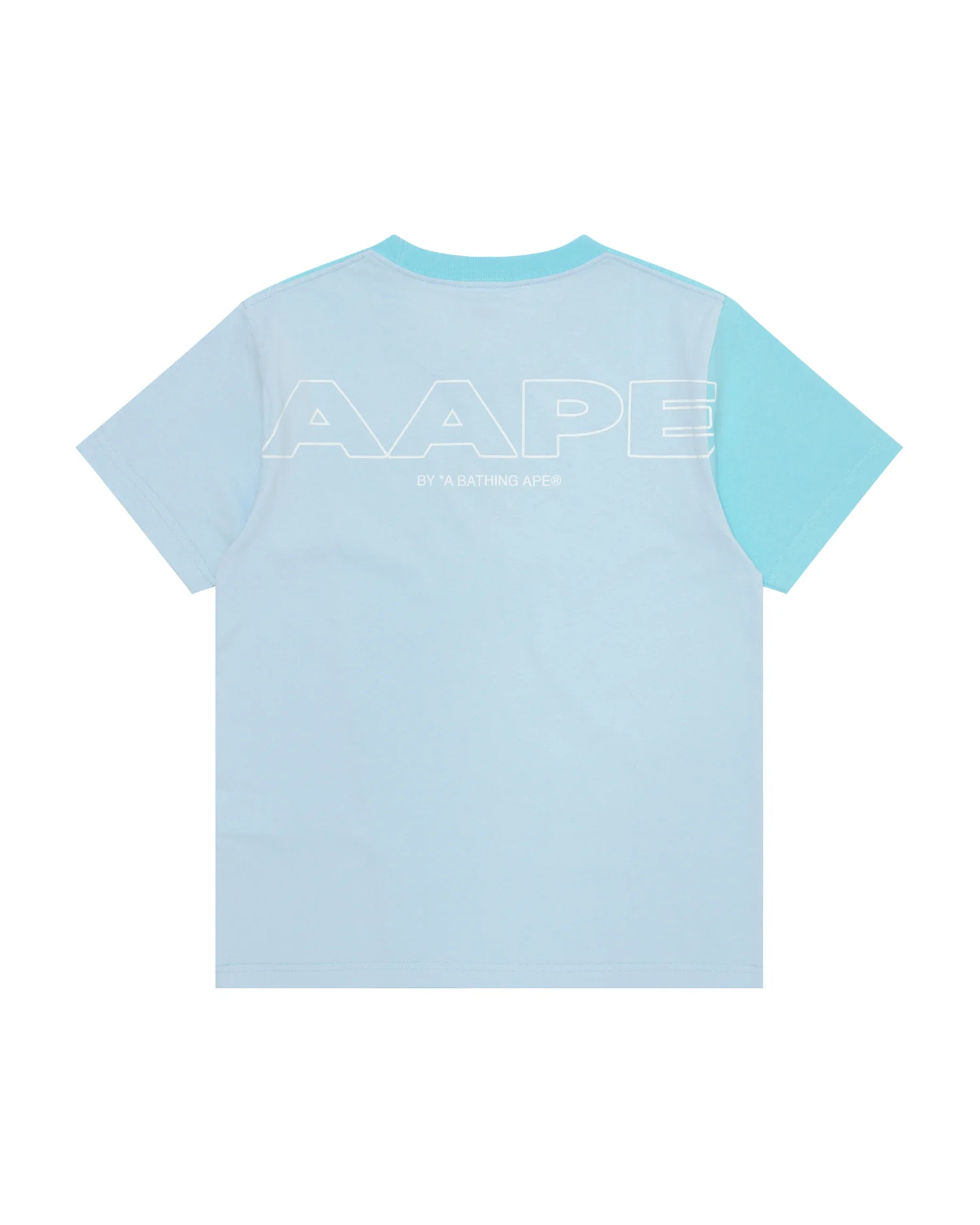 Moonface embossed panelled tee - Image 2