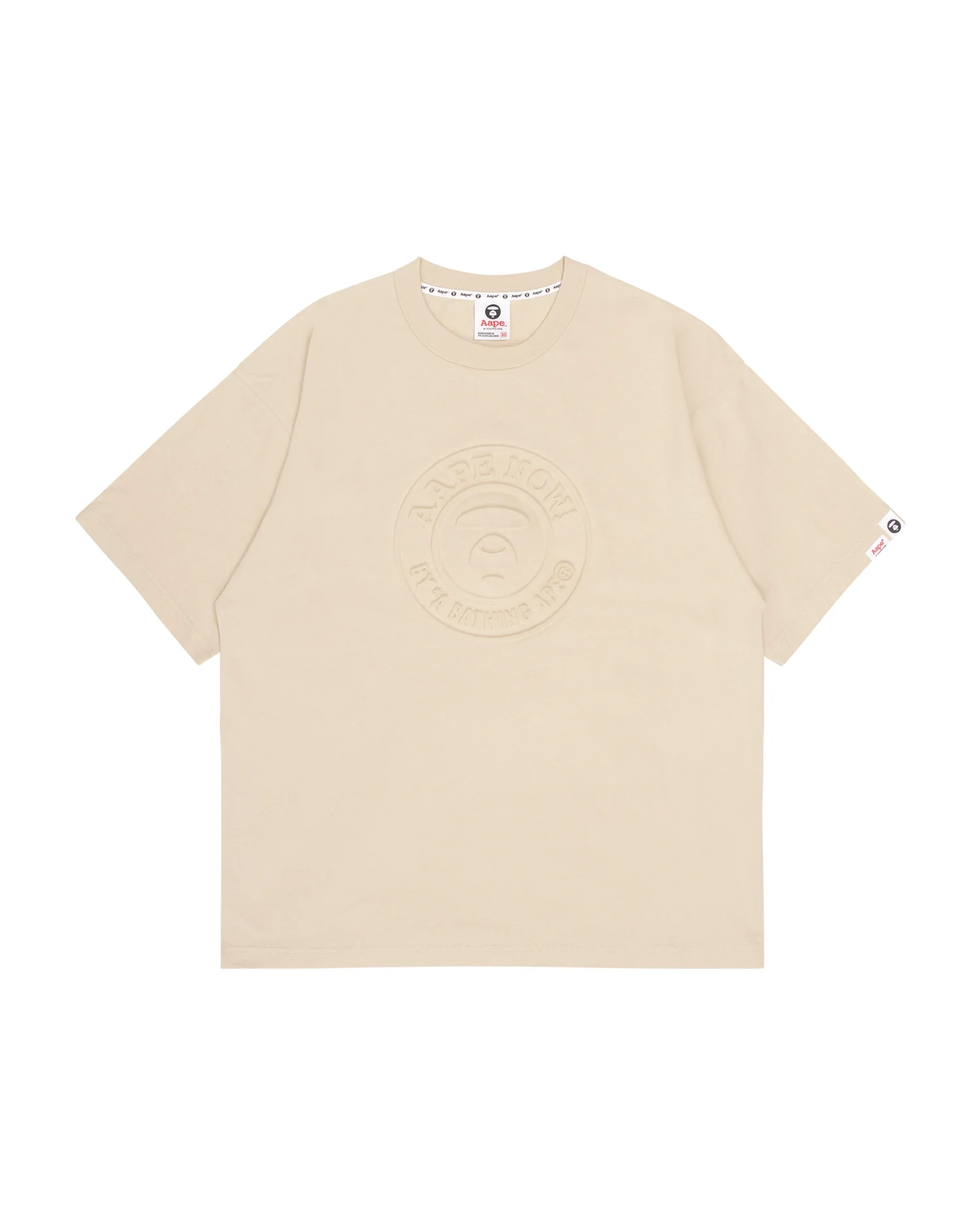 Moonface embossed relaxed tee