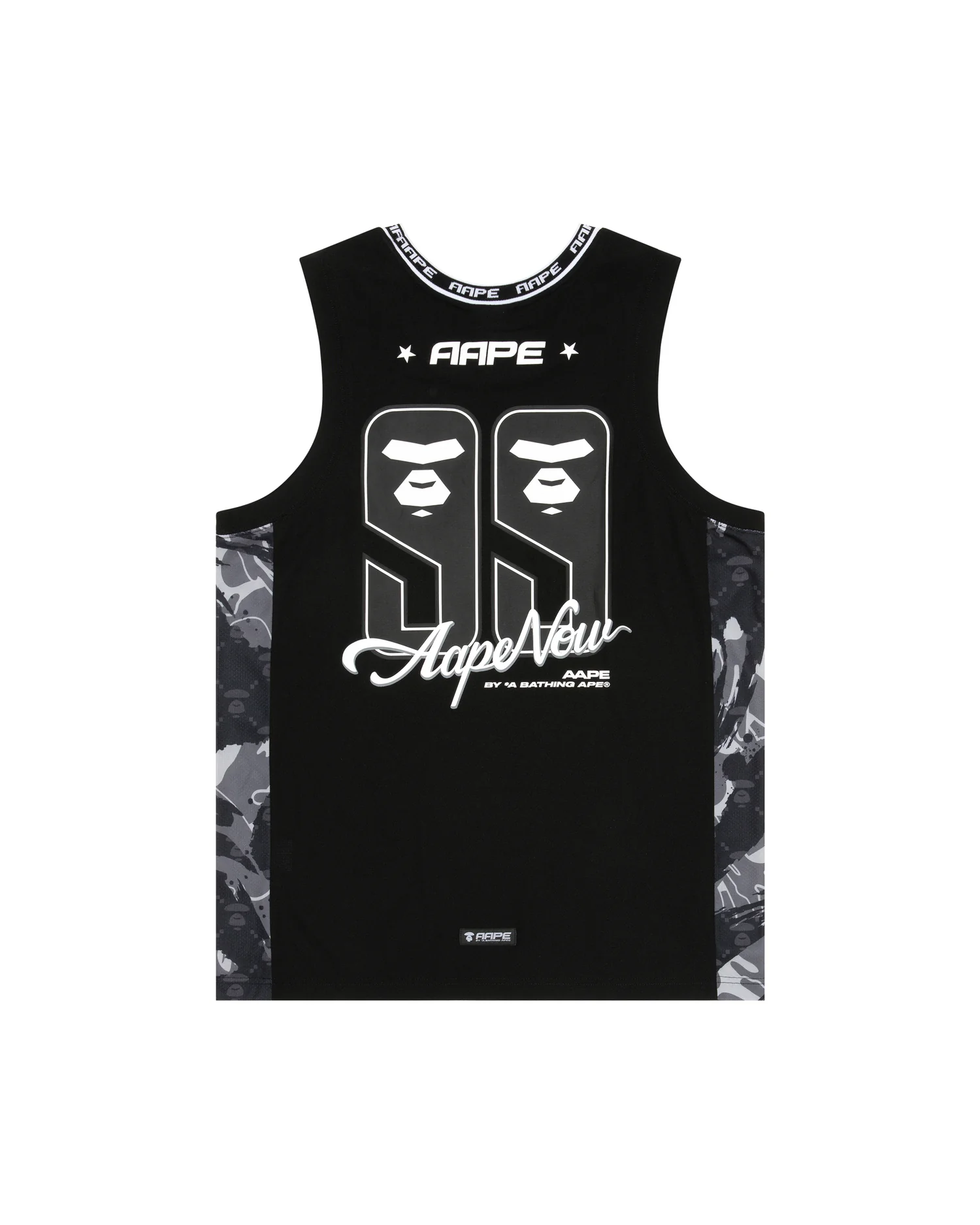 Moonface side camo basketball tank top - Image 2