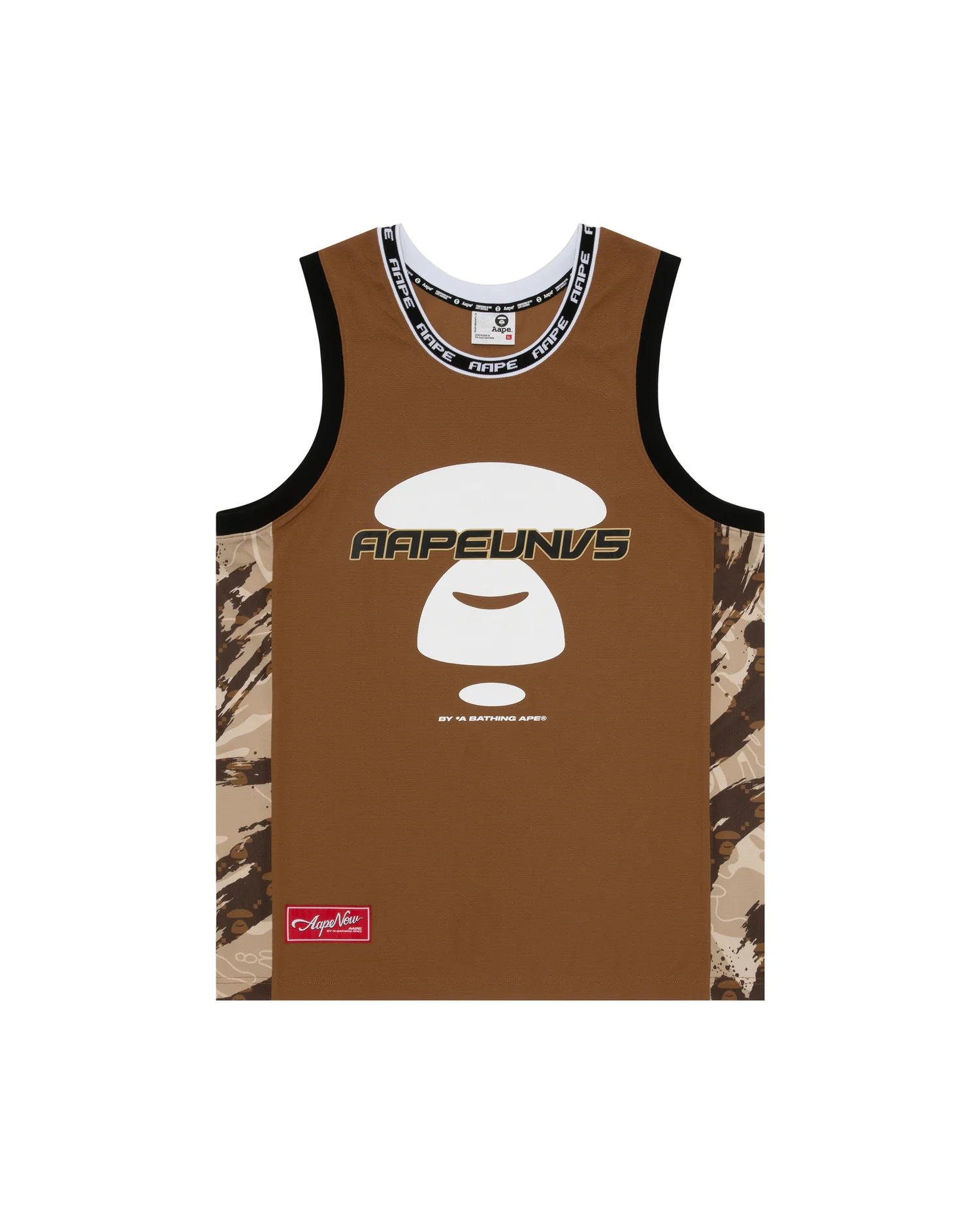 Moonface side camo basketball tank top - Image 6