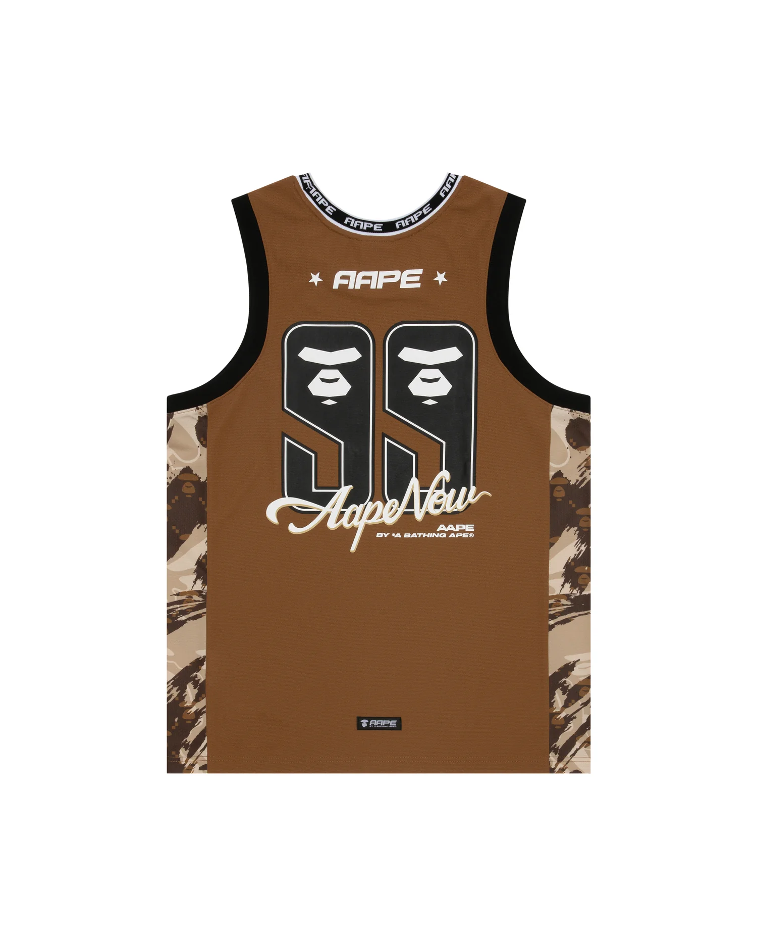 Moonface side camo basketball tank top - Image 7