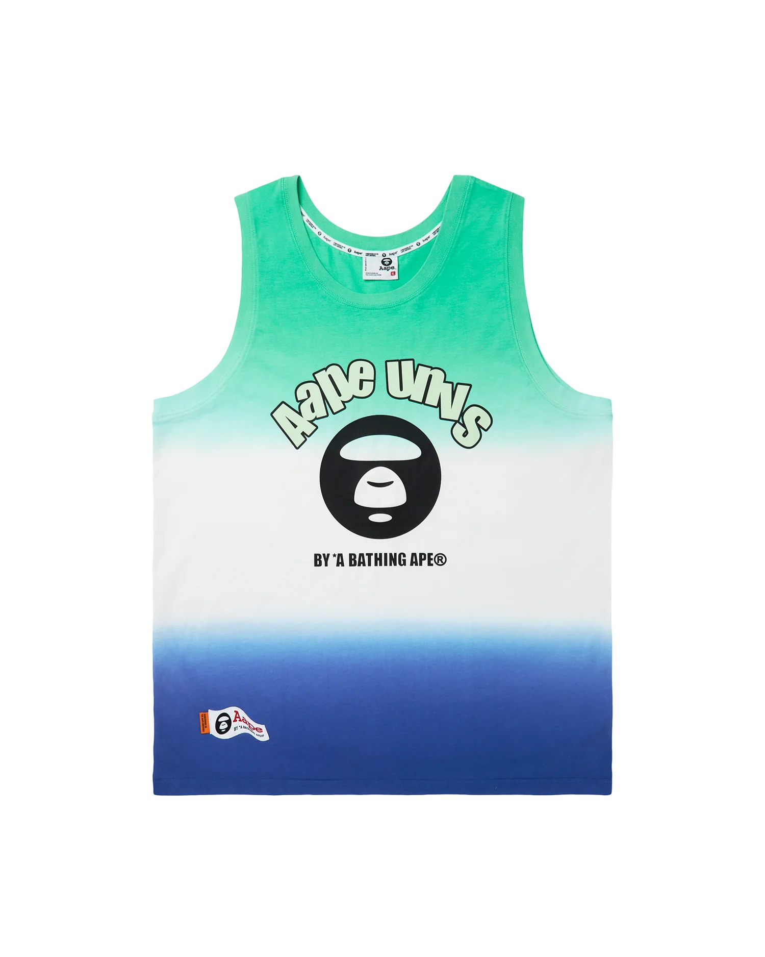 Moonface printed gradient tank top