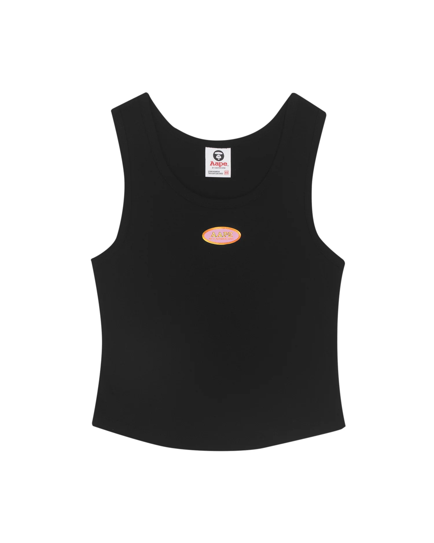Moonface patch tank top
